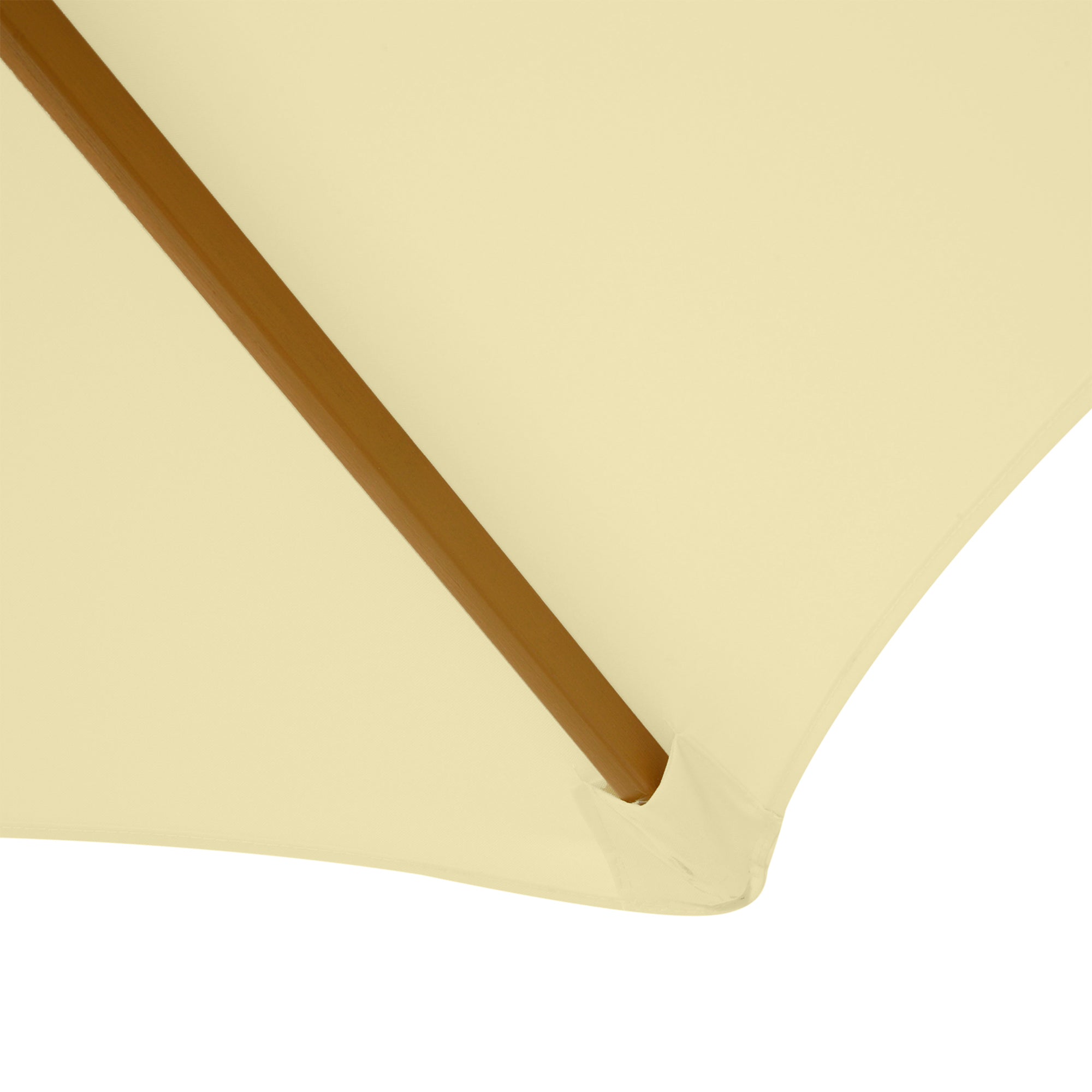 Chapéu de Sol Ø250x225cm em Creme Branco para Jardim, Pátio e Terraço