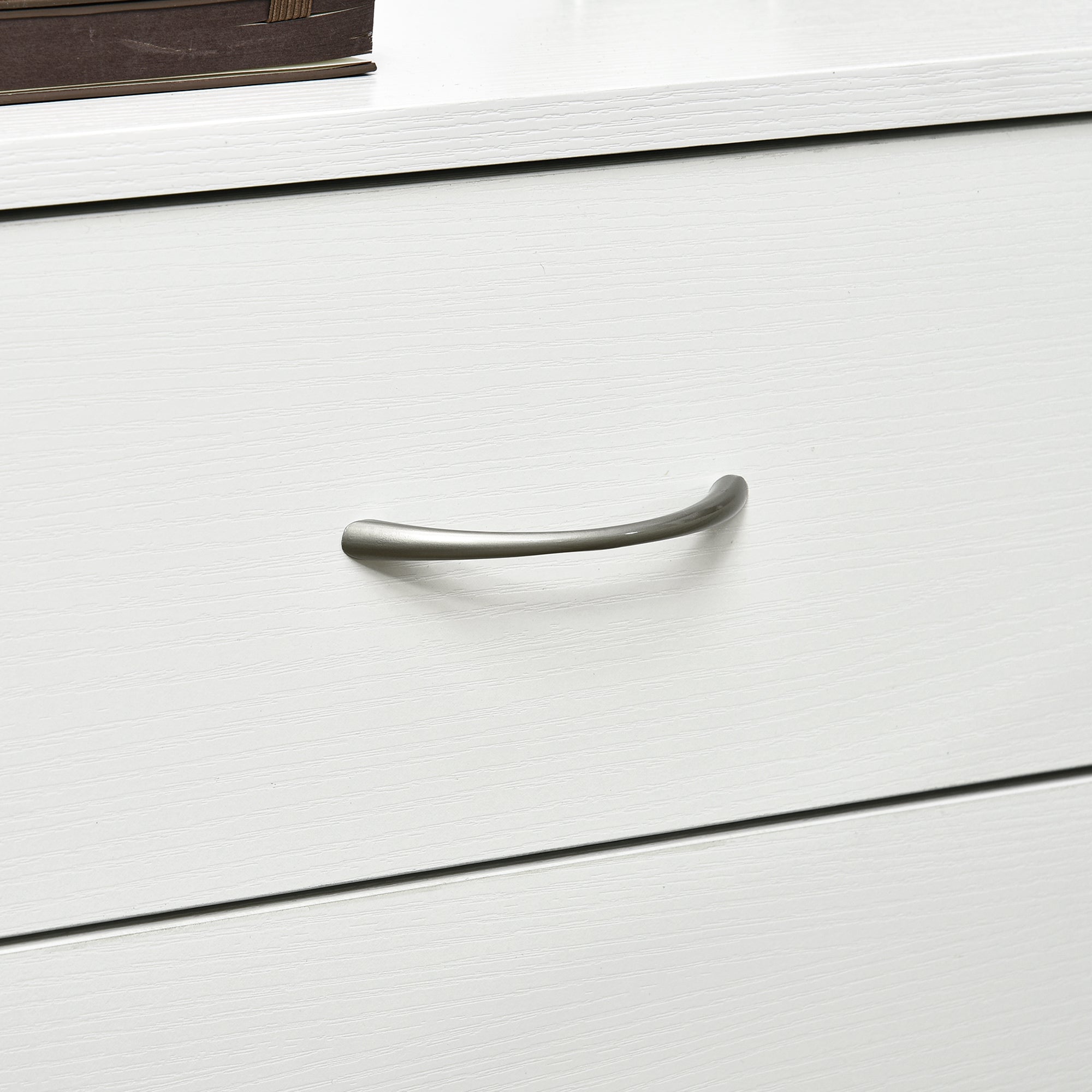 Mesa de Cabeceira Moderna com 3 Gavetas 40x35x58 cm - Branco