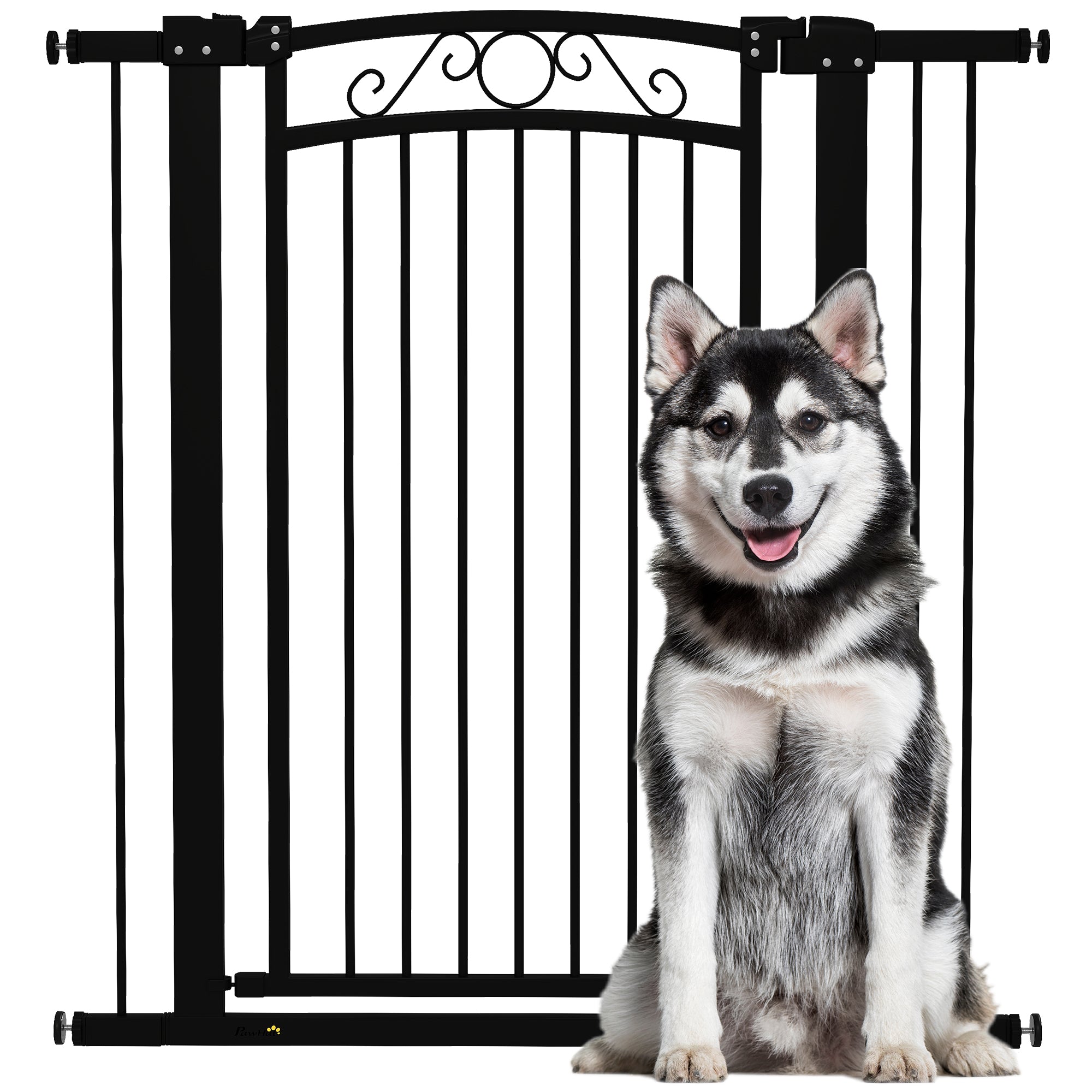 Barreira de Segurança Extensível para Cães - 76-102 cm - Preto