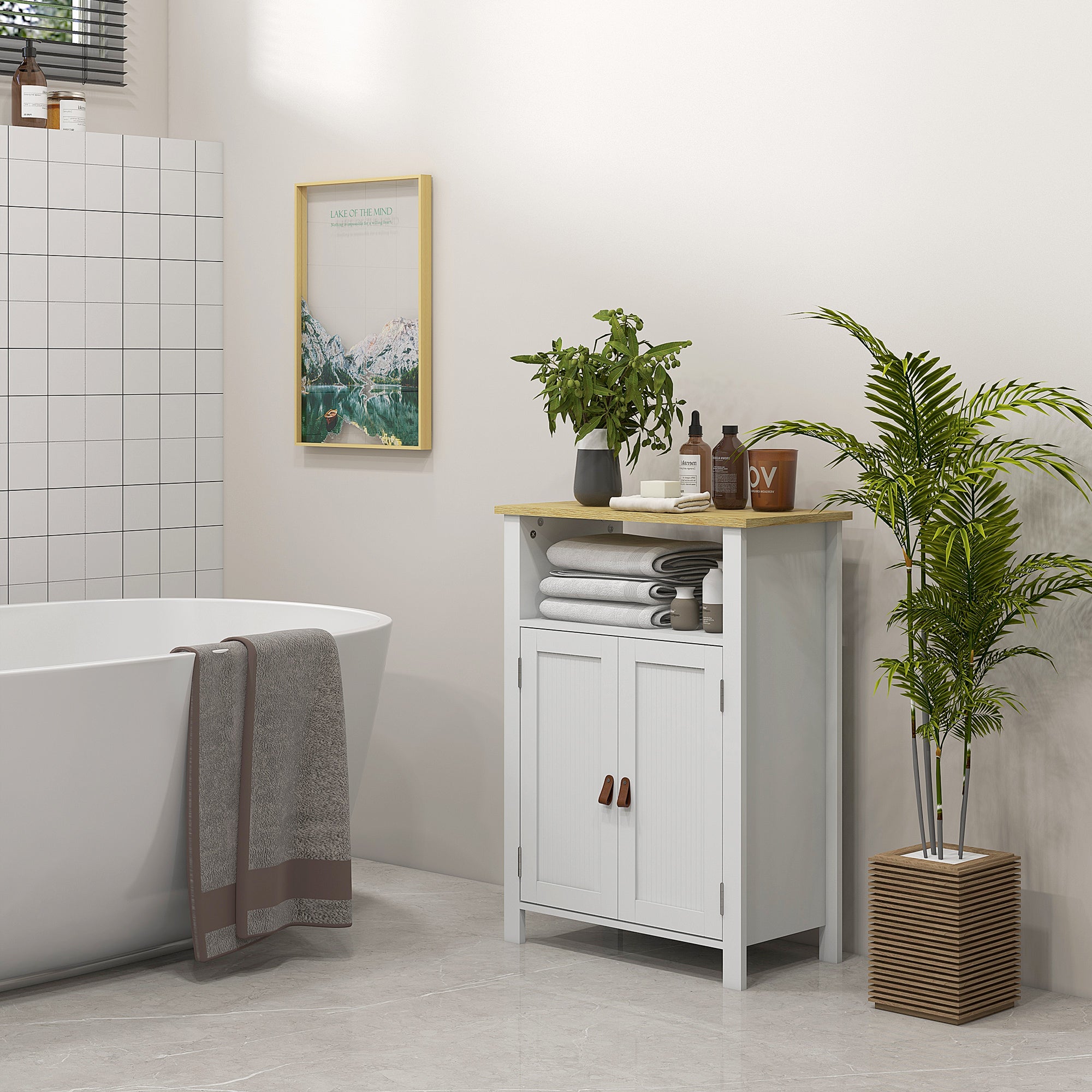 Móvel Casa de Banho Moderno 60x30x80,5 cm - Branco