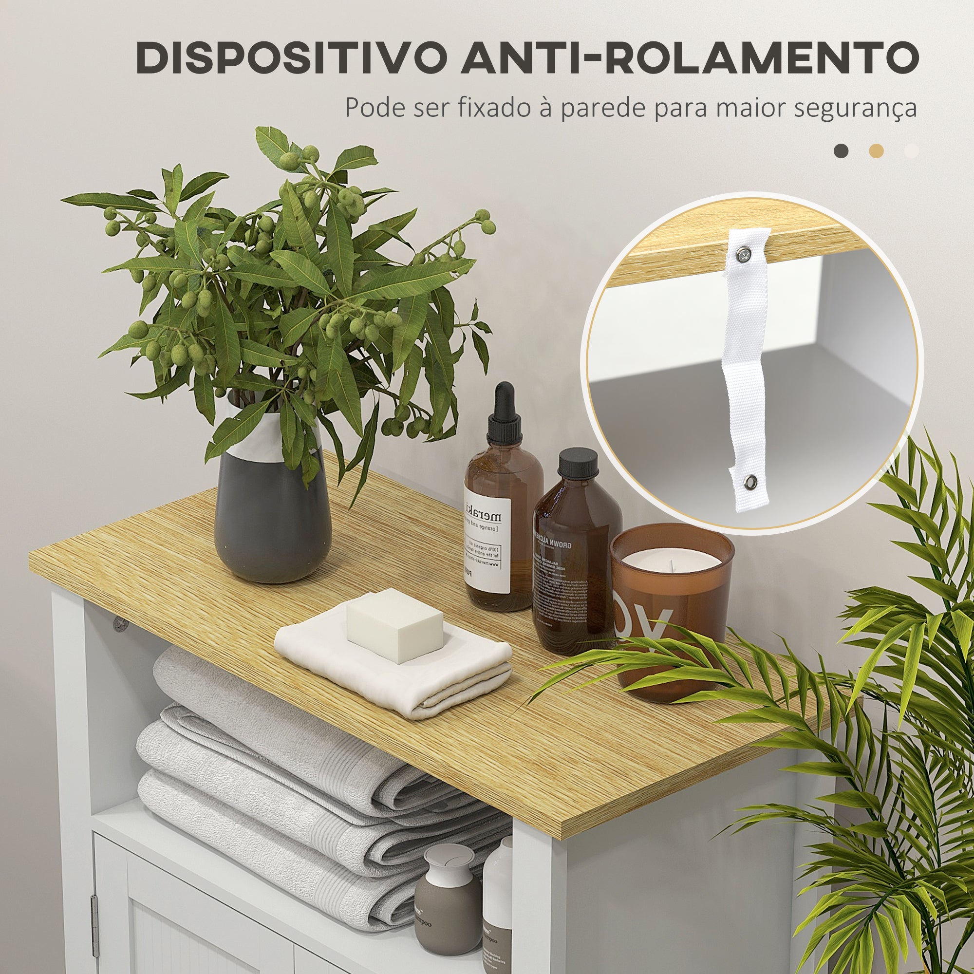 Móvel Casa de Banho Moderno 60x30x80,5 cm - Branco