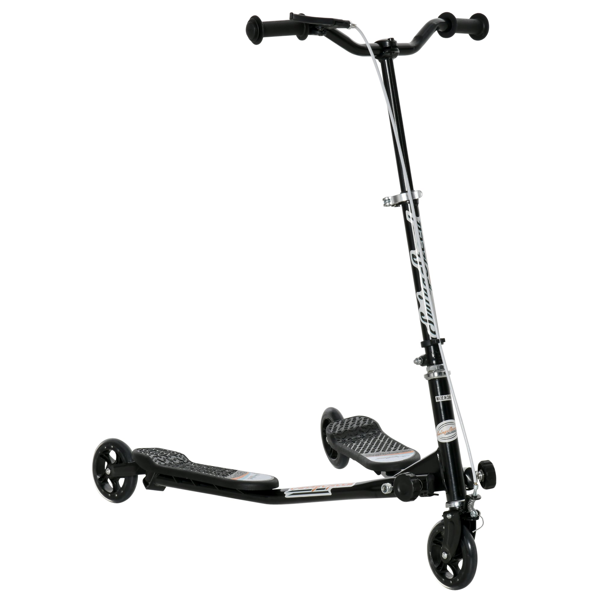 Trotinete de 3 Rodas Dobrável para Crianças +4 Anos - Cor Negro - Medidas 92x53x73cm