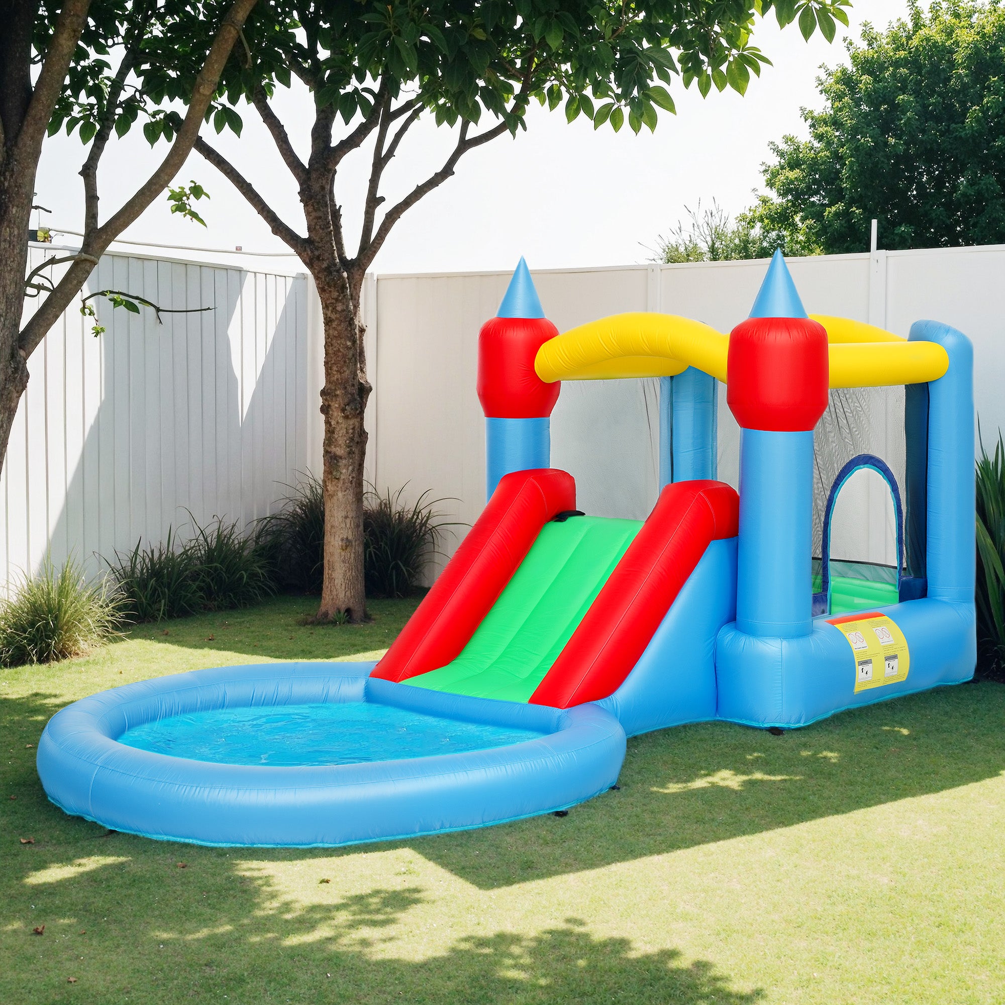 Castelo Insuflável Multicor 415x205x190 cm para Crianças - Diversão Garantida!