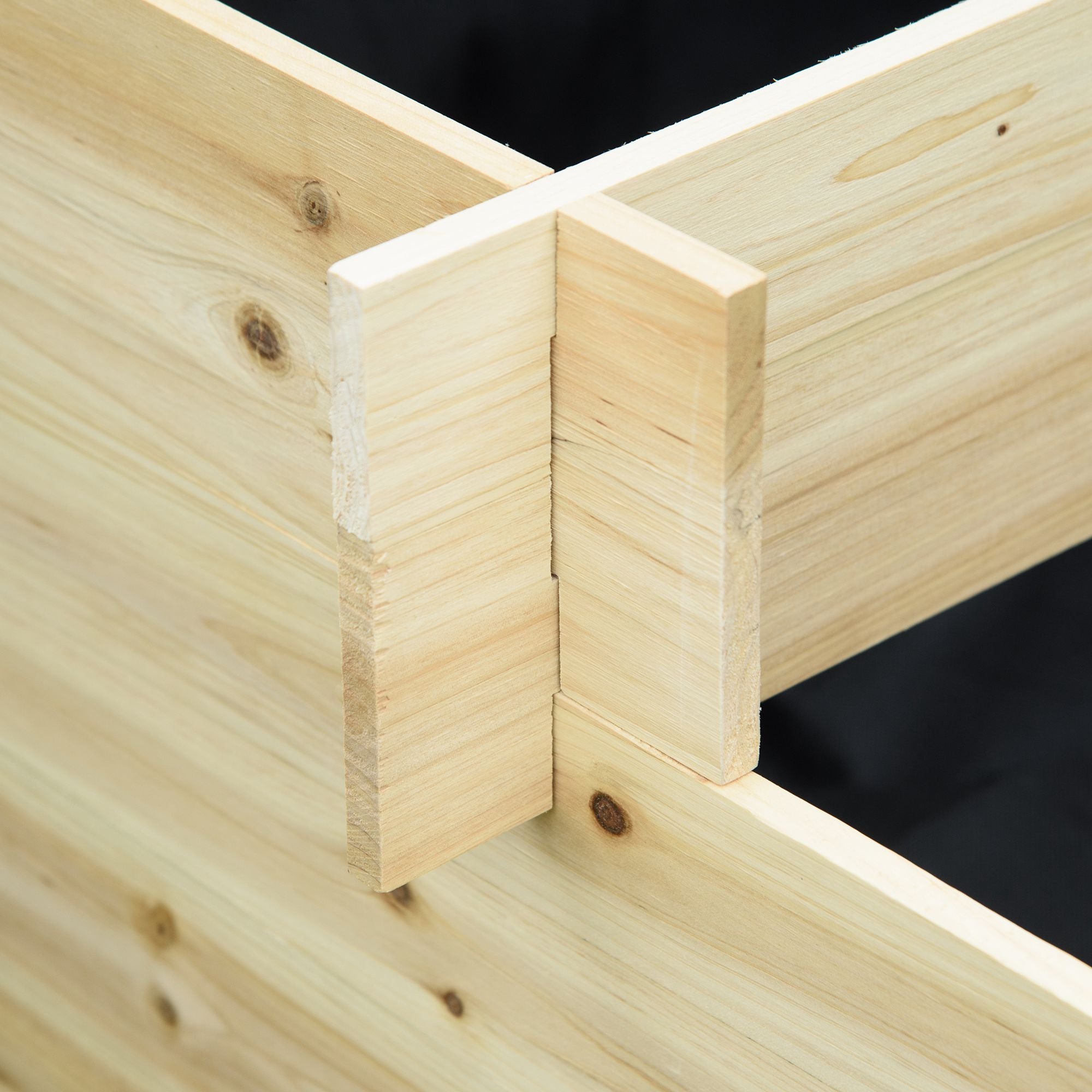 Horta Vertical em Escada de Madeira – 117x100x54cm – Cor Natural