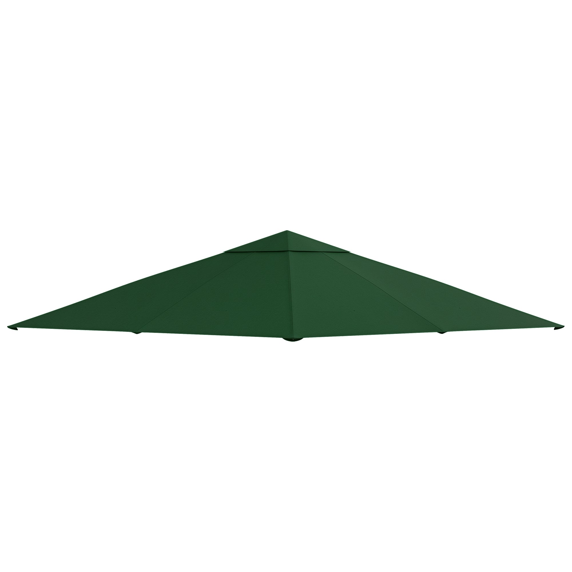 Toldo de Substituição Verde 300x300cm para Pérgola de Jardim