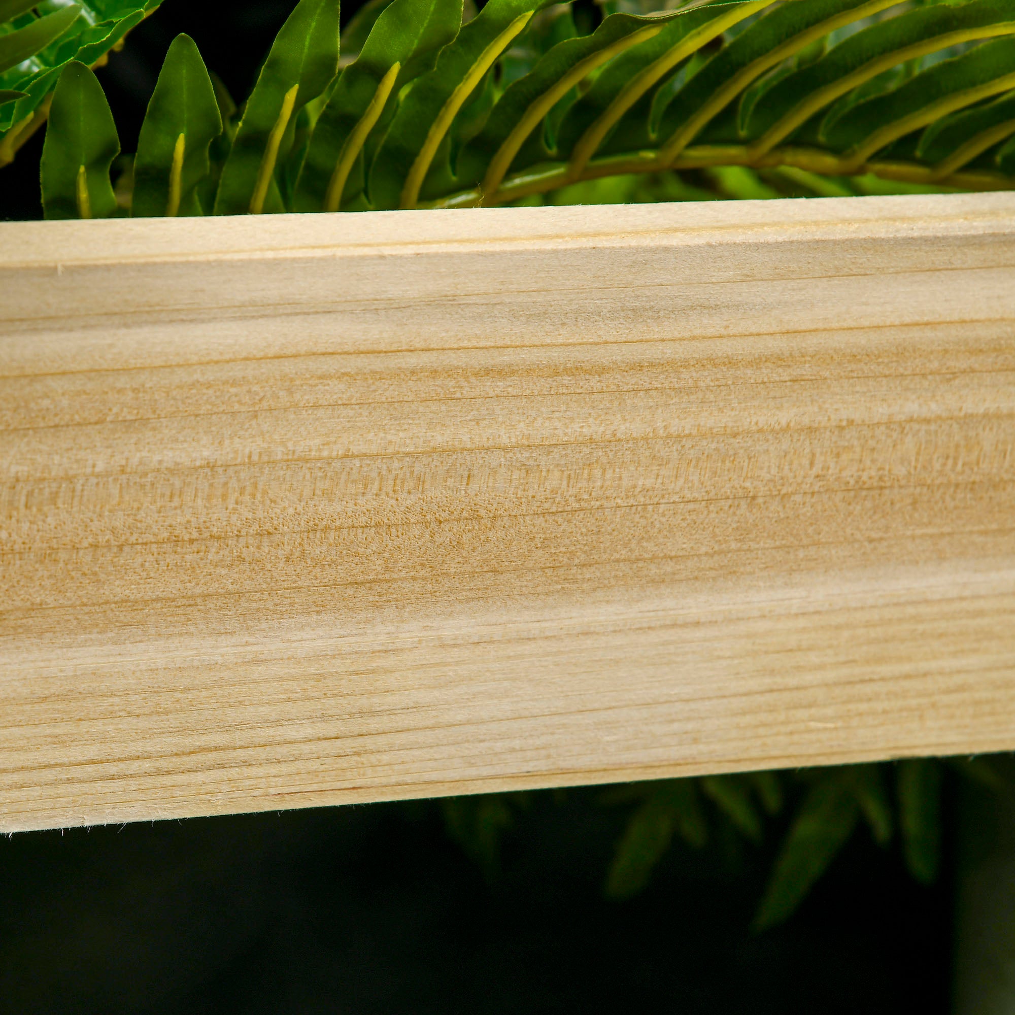 Floreira de 3 Níveis com Treliça – 95x95x110 cm – Cor de Madeira Natural – Madeira