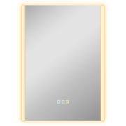 Espelho de Casa de Banho LED 70x50 cm Prata Antiembaciamento IP44