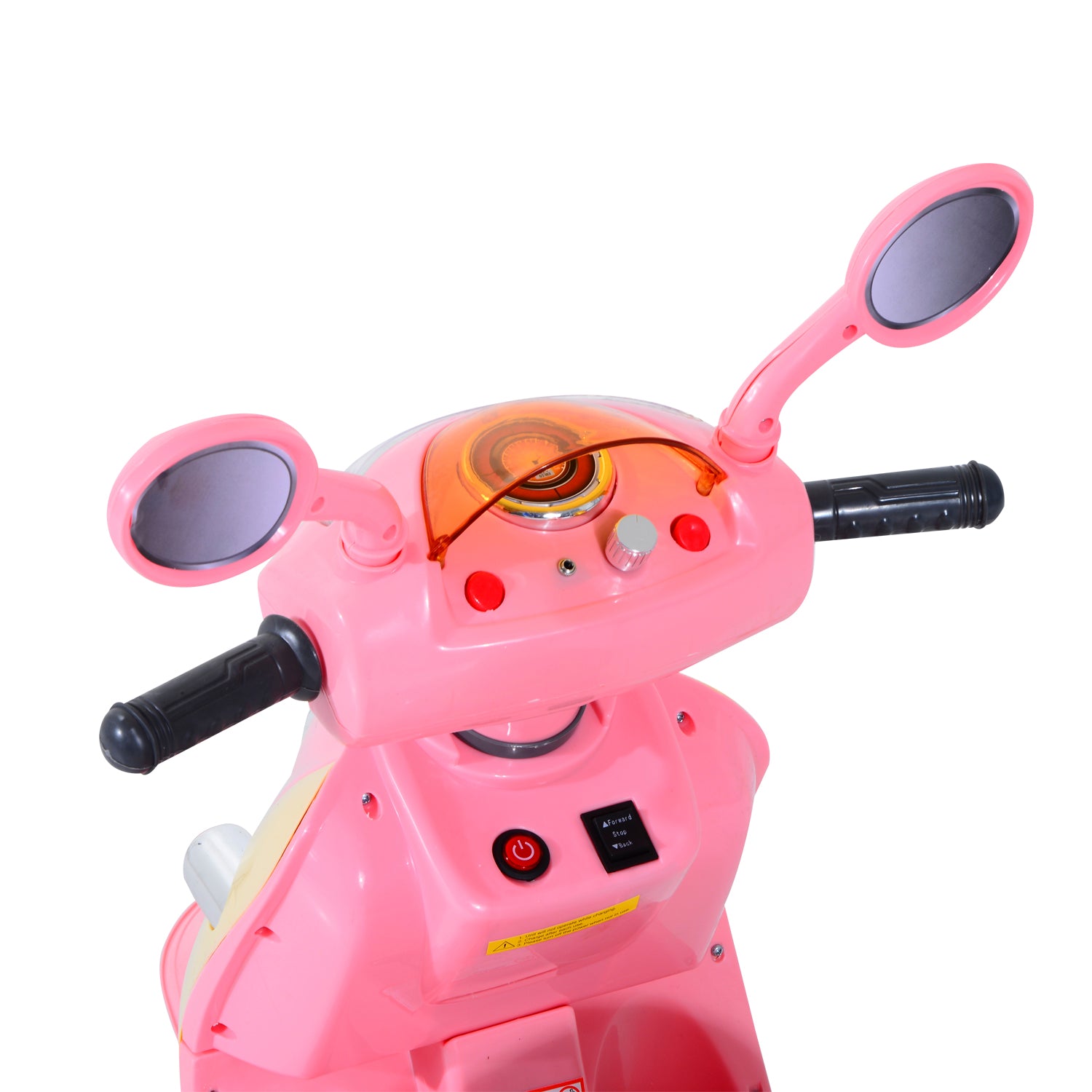 Triciclo Moto Elétrica Infantil Rosa 108x51x75cm