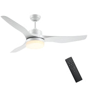 Ventoinha de Teto 132cm Branco LED 6 Velocidades Controle Remoto