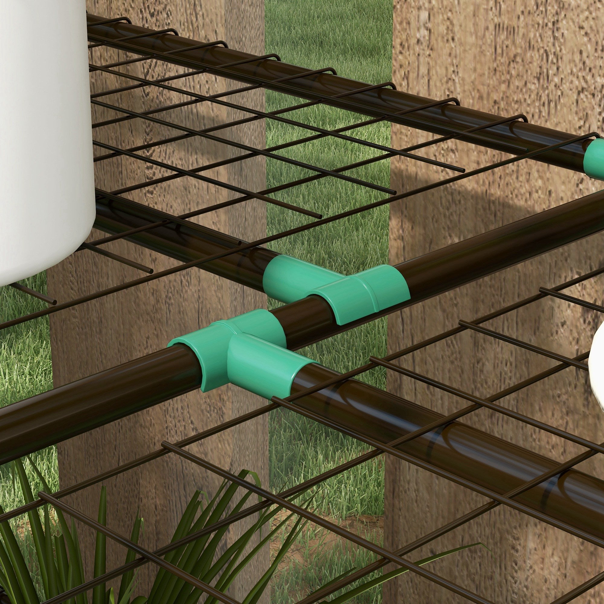 Estufa de Jardim 3 Níveis Transparente 143x46x141/151 cm