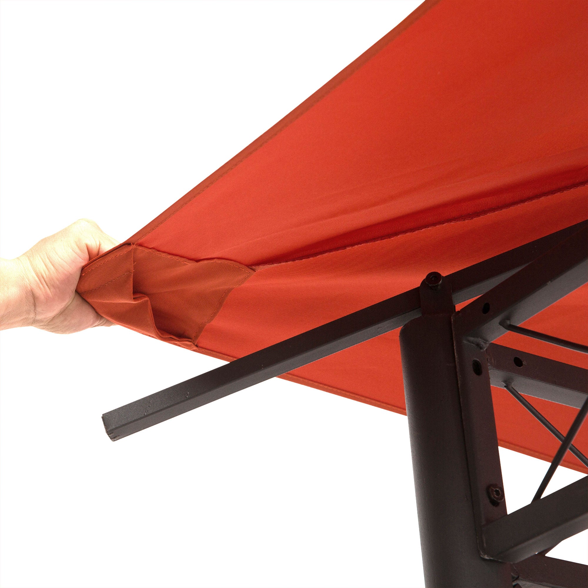 Toldo de Substituição Laranja 300x300cm para Pérgola de Jardim