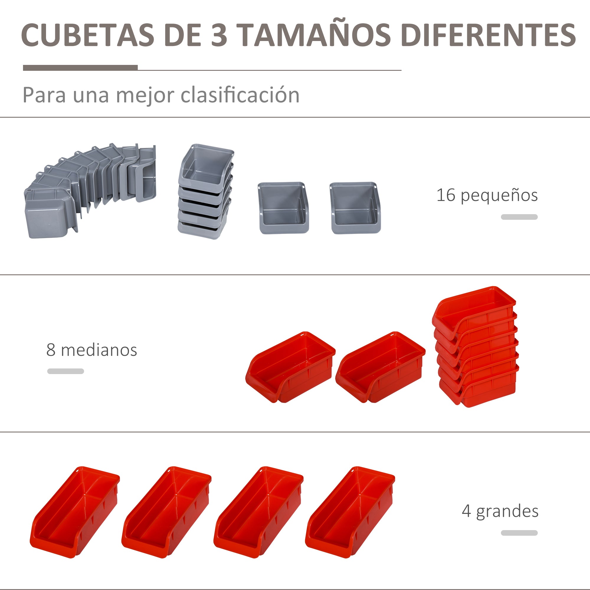 Organizador de Parede para Ferramentas 95x22x54 cm Cinza Escuro