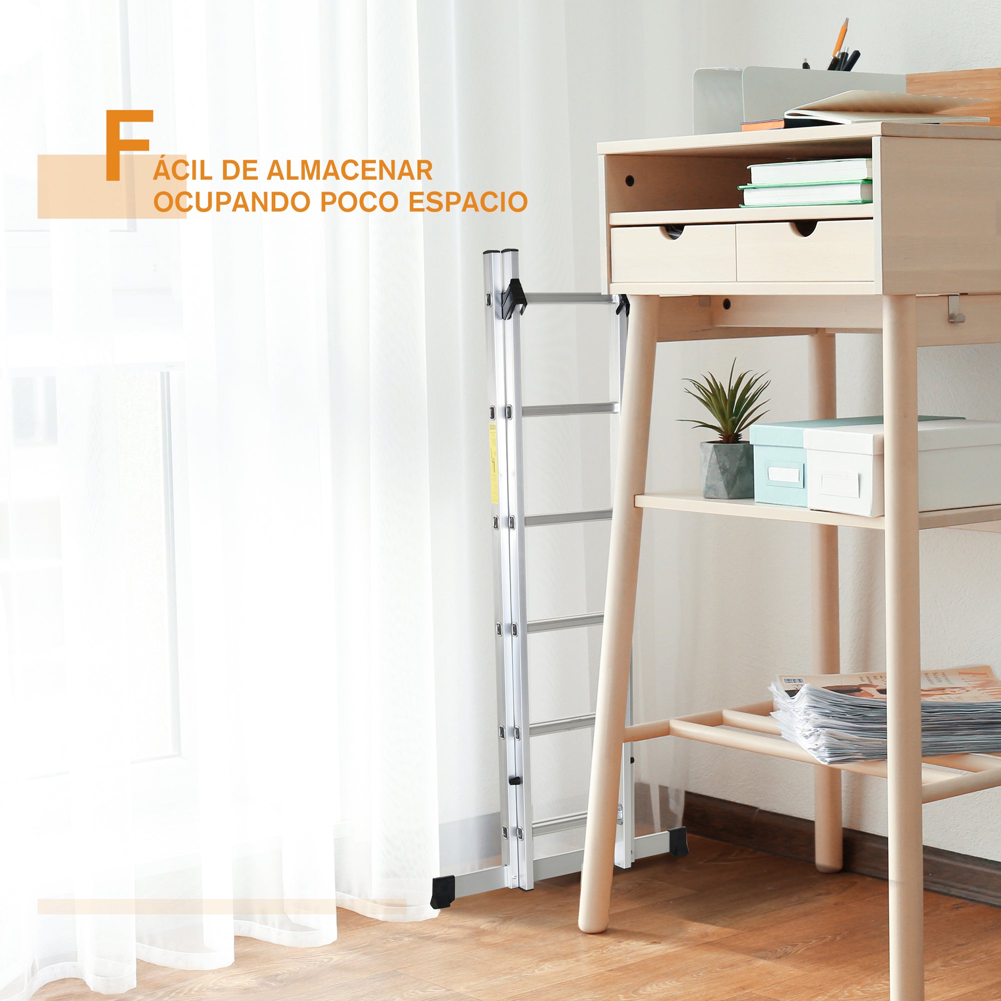 Escada de Alumínio – 249cm – Prata