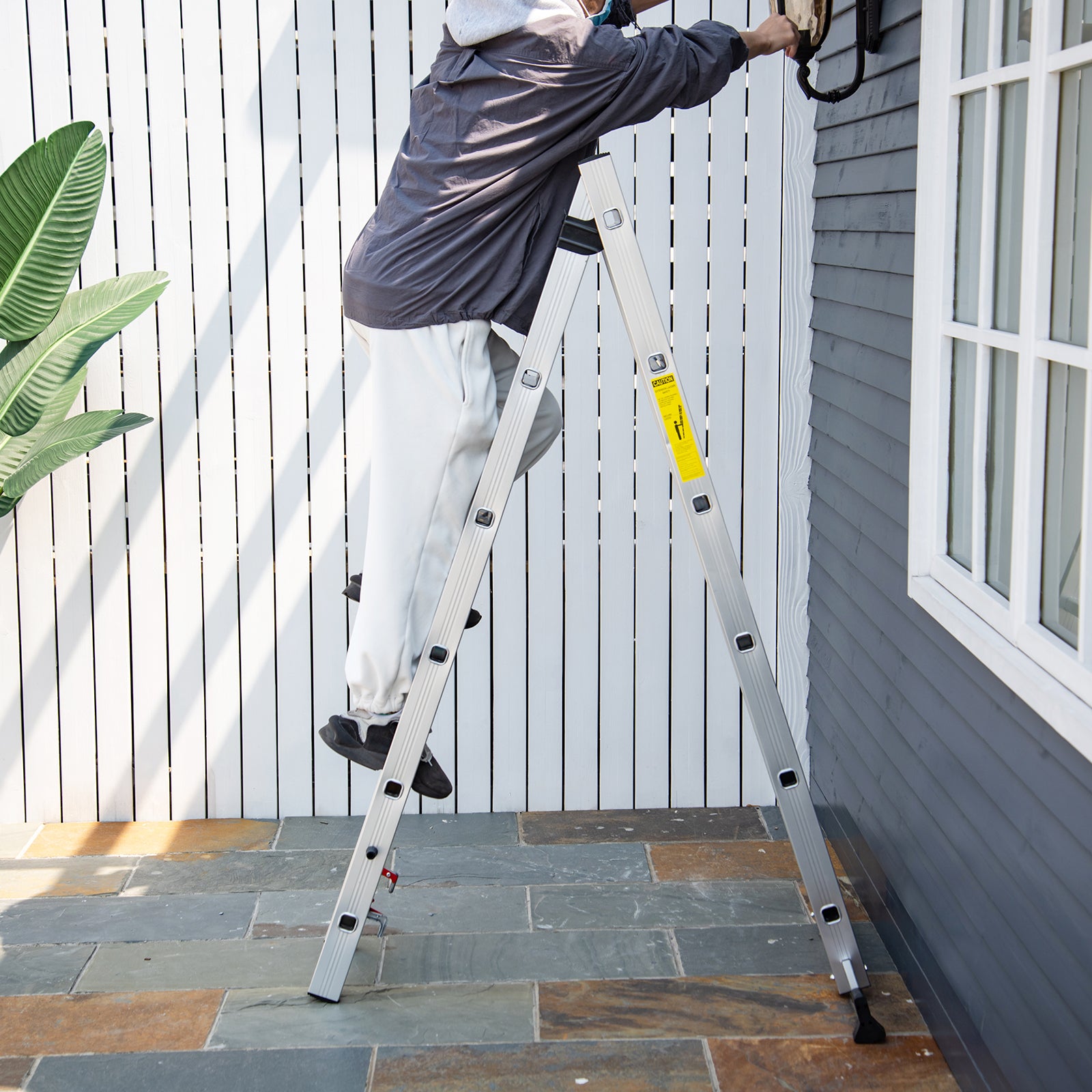 Escada de Alumínio – 249cm – Prata