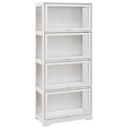 Vitrine Colecionador de 4 Níveis 59x30x139 cm Branco