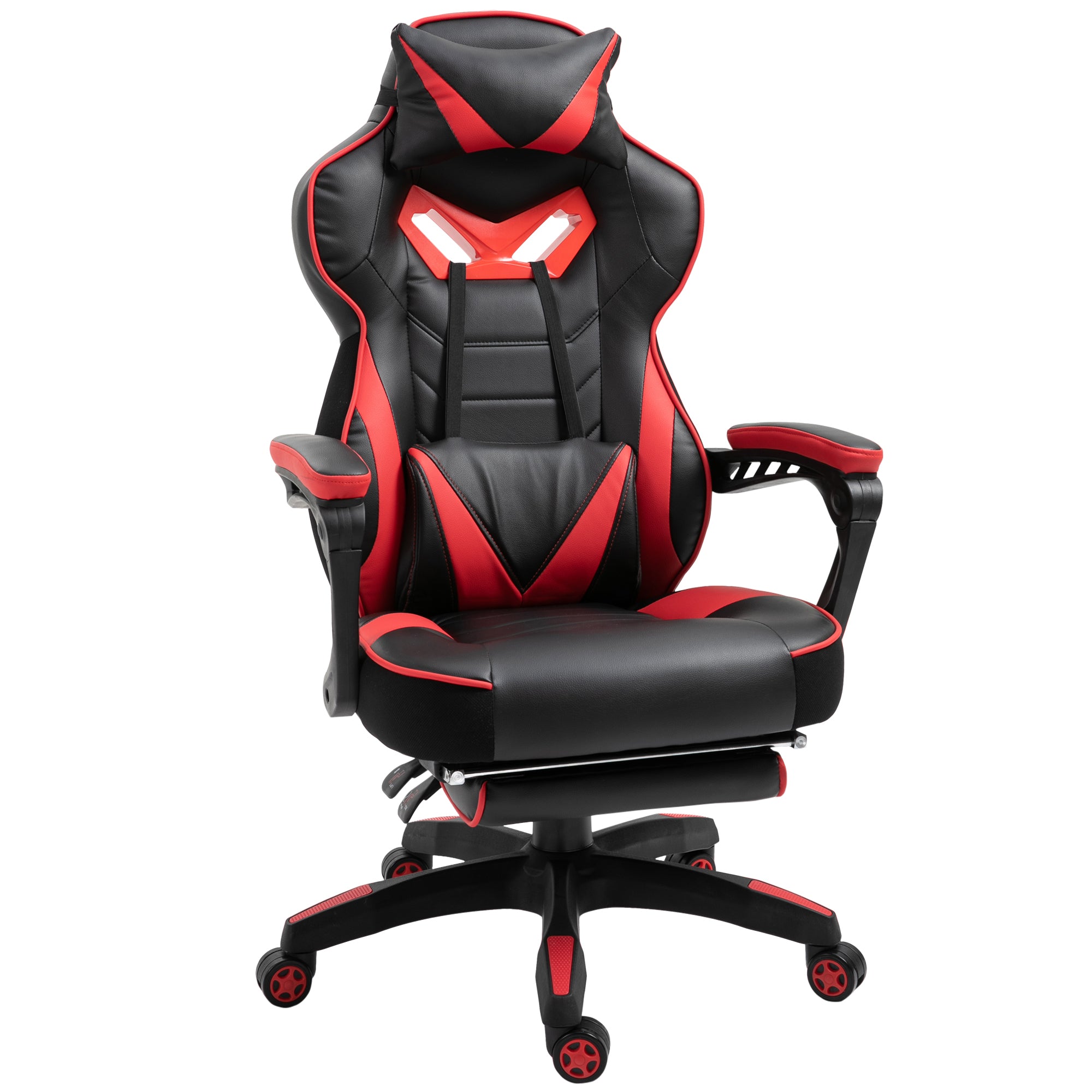 Cadeira Ergonômica Vermelha e Preta 65x70x118.5-126.5 cm
