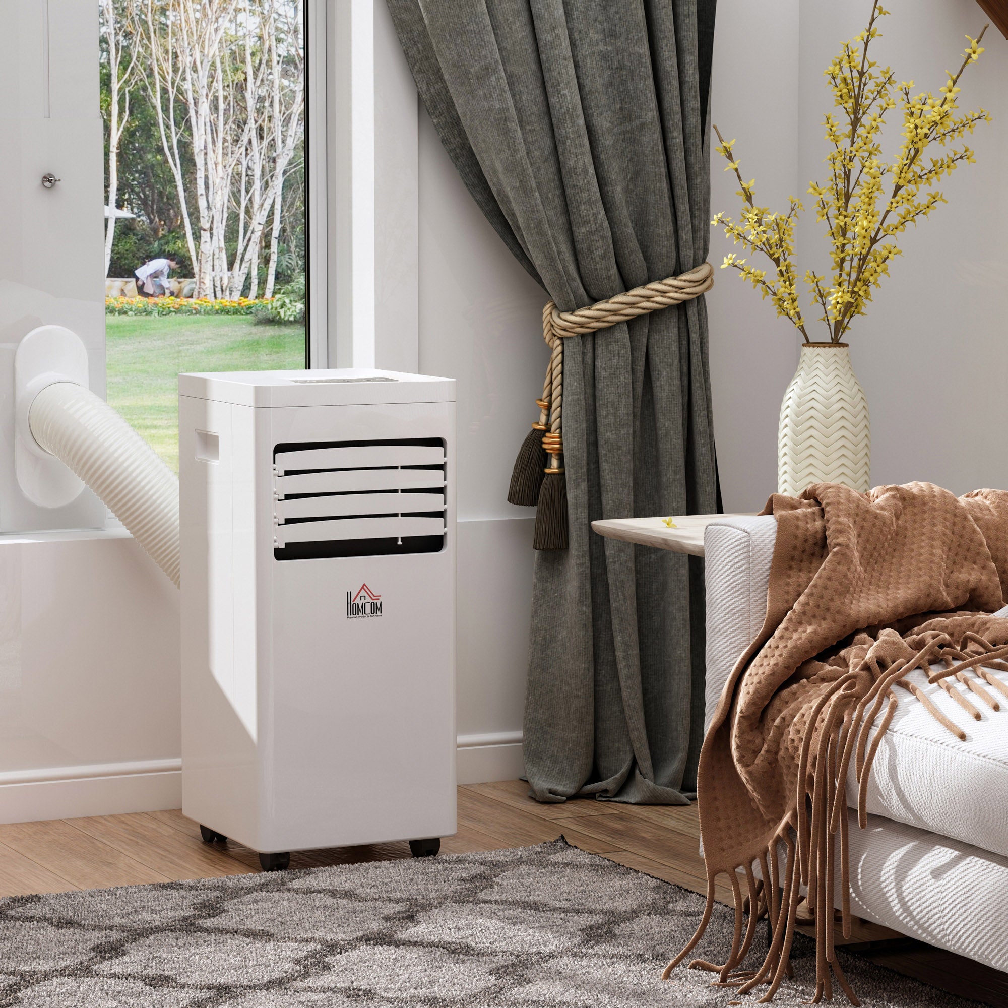 Ar Condicionado Portátil 7000BTU 3 em 1 - Branco 30,5x32,8x67,8cm