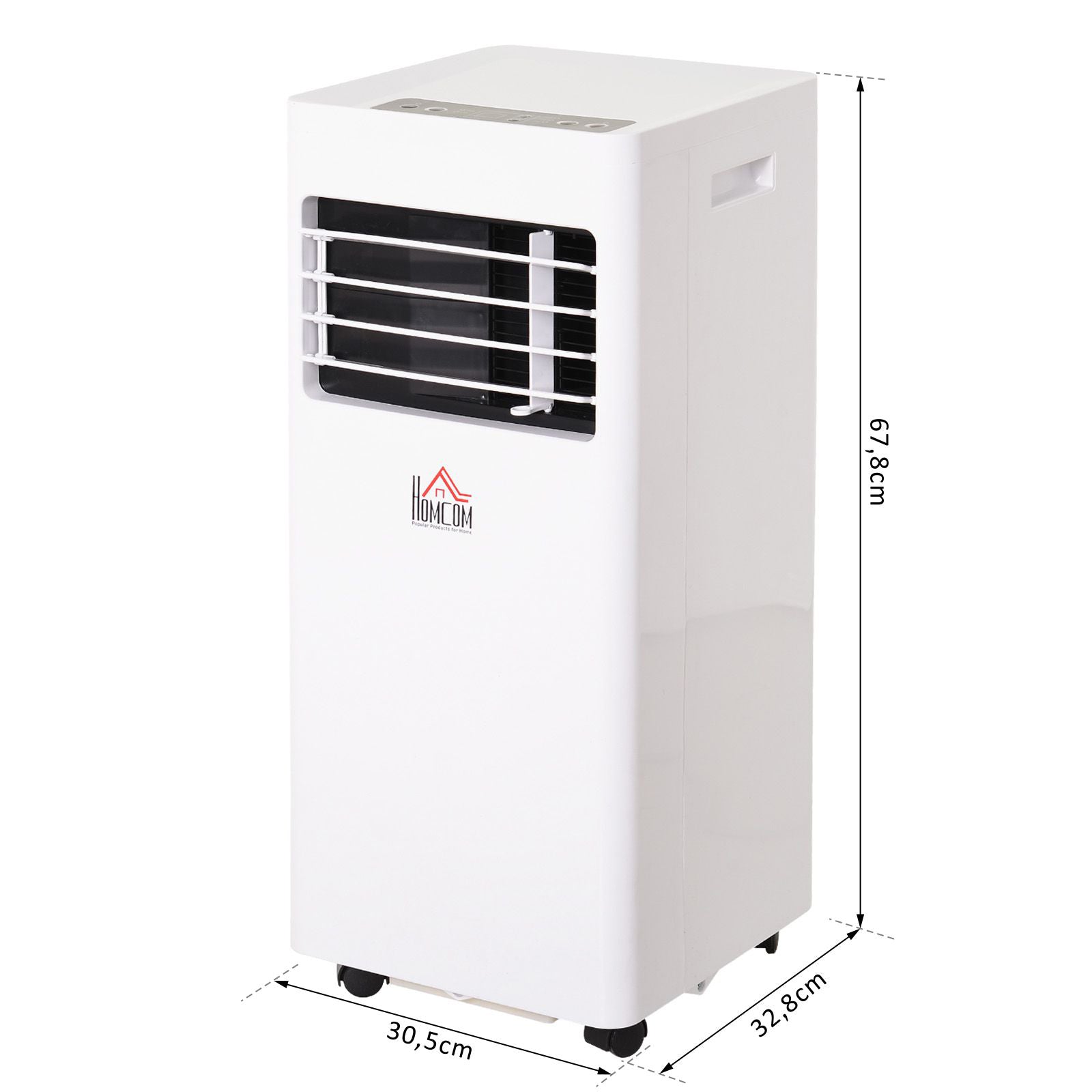 Ar Condicionado Portátil 7000BTU 3 em 1 - Branco 30,5x32,8x67,8cm