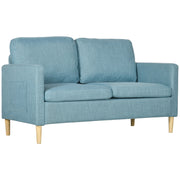 Sofá de 2 Lugares Azul 143x76x83 cm - Conforto e Estilo para sua Sala