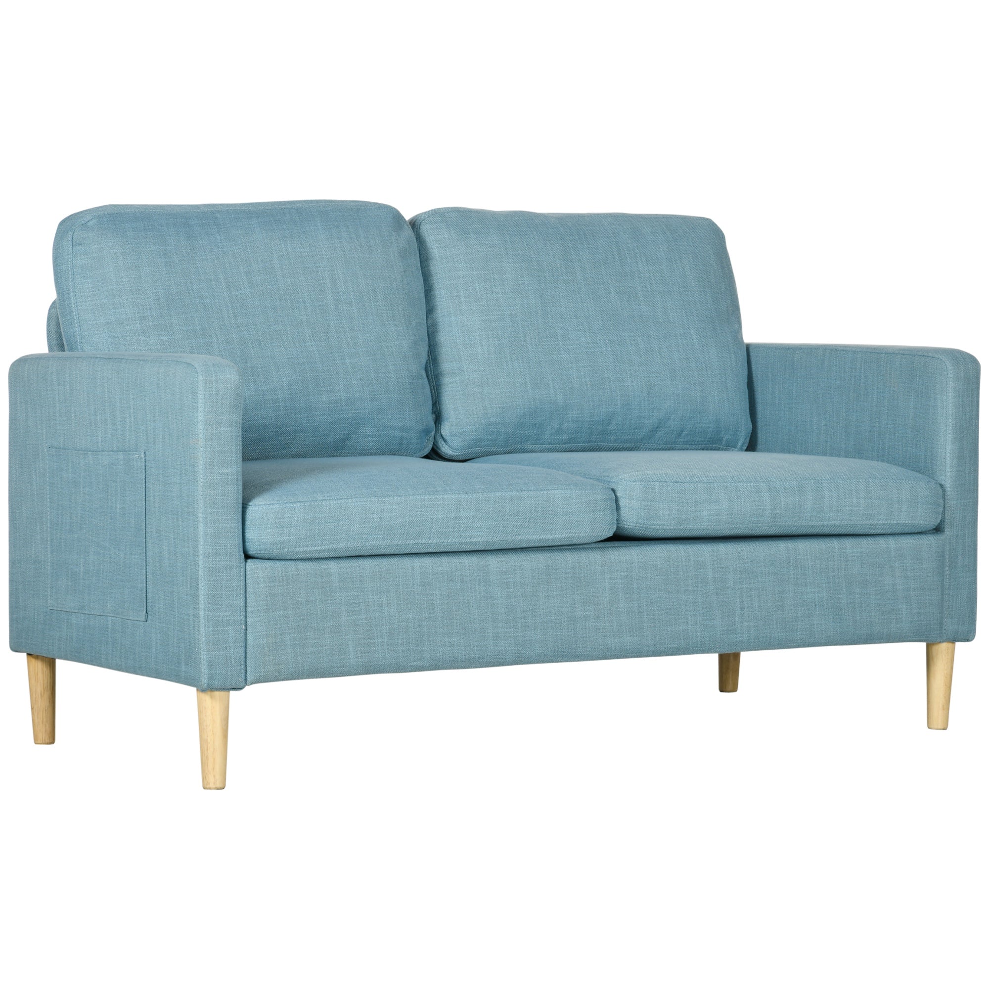 Sofá de 2 Lugares Azul 143x76x83 cm - Conforto e Estilo para sua Sala
