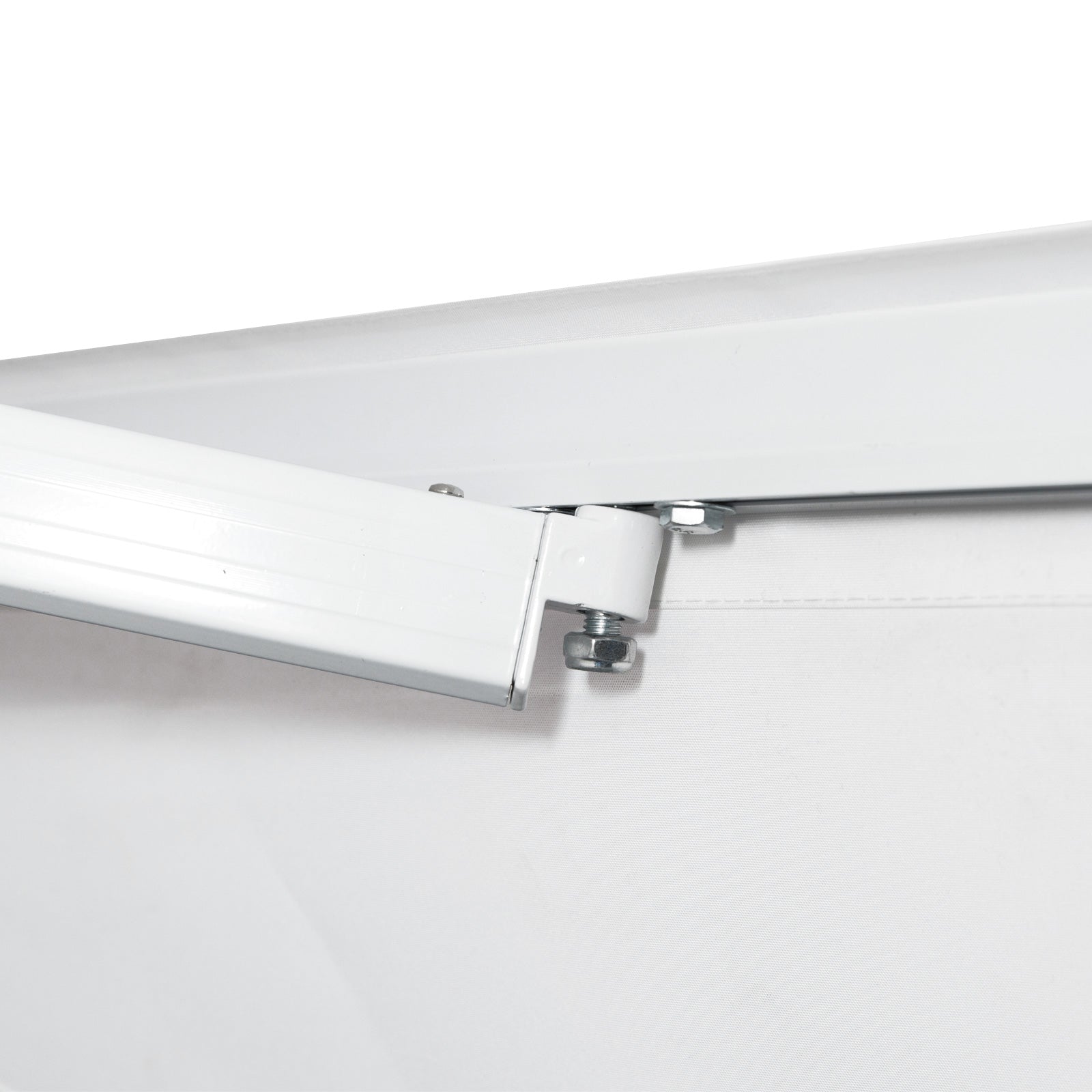 Toldo Manual 350x250 cm Branco para Varanda e Jardim