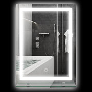 Espelho de Casa de Banho com Luz LED 50x70 cm - Cor Prata