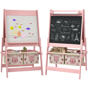 Cavalete Infantil 3 em 1 Rosa 54x46,5x93 cm