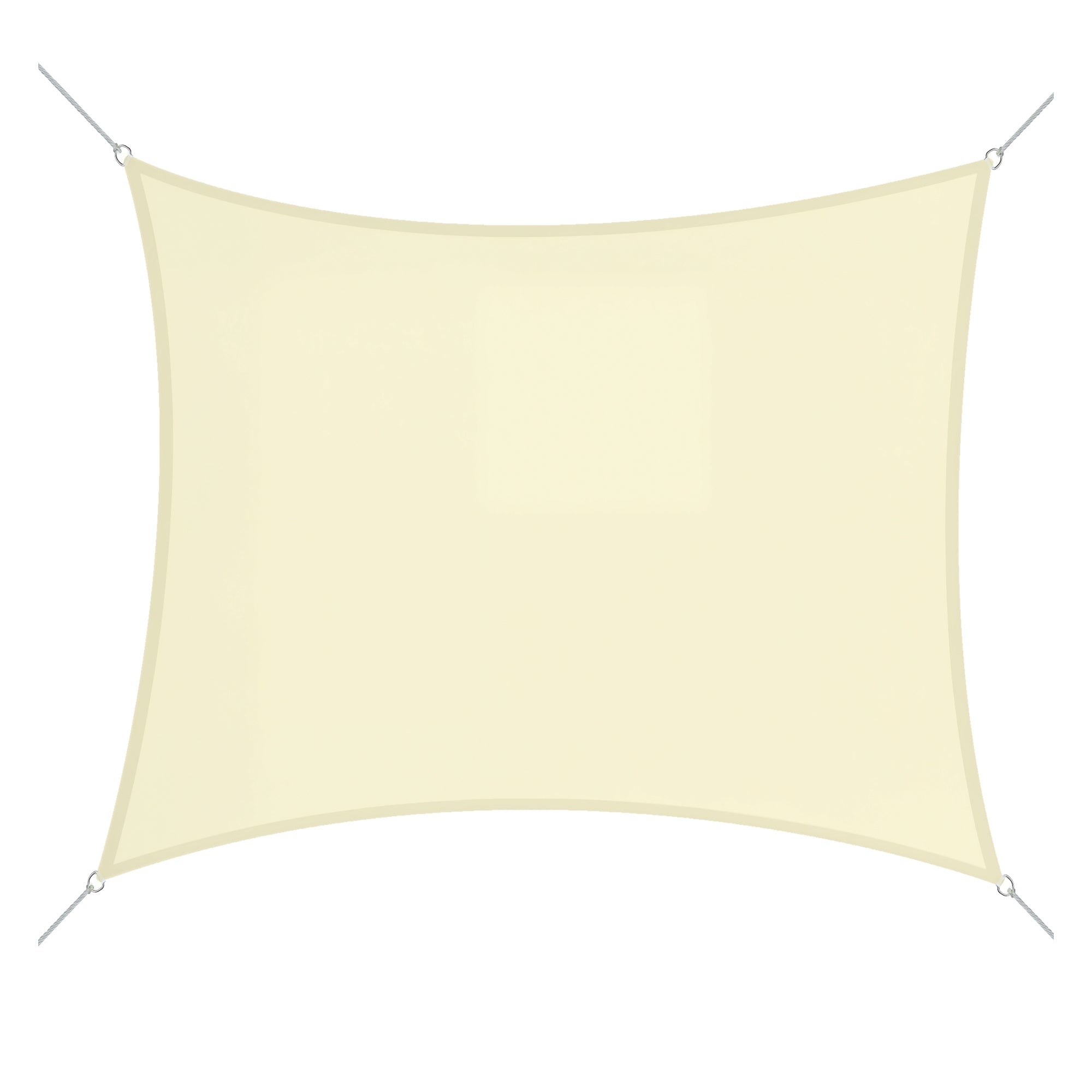 Vela de Sombra Quadrada 300x300 cm Cor Creme Branco