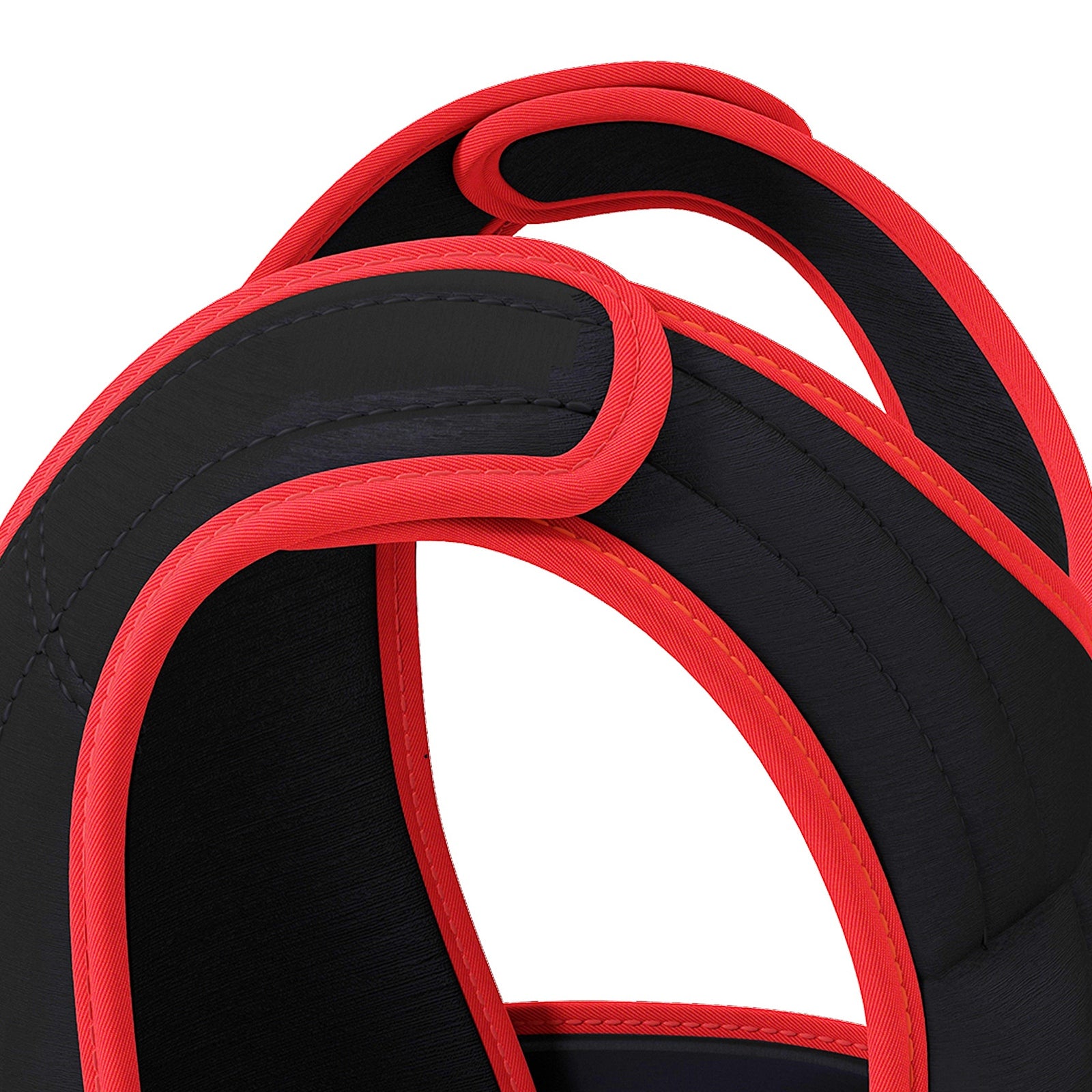 Colete de Treinamento Ajustável – 40x59 cm – Preto e Vermelho – Tecido Oxford