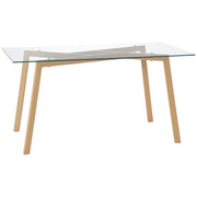 Mesa de Jantar Moderna 150x75x76 cm - Transparente