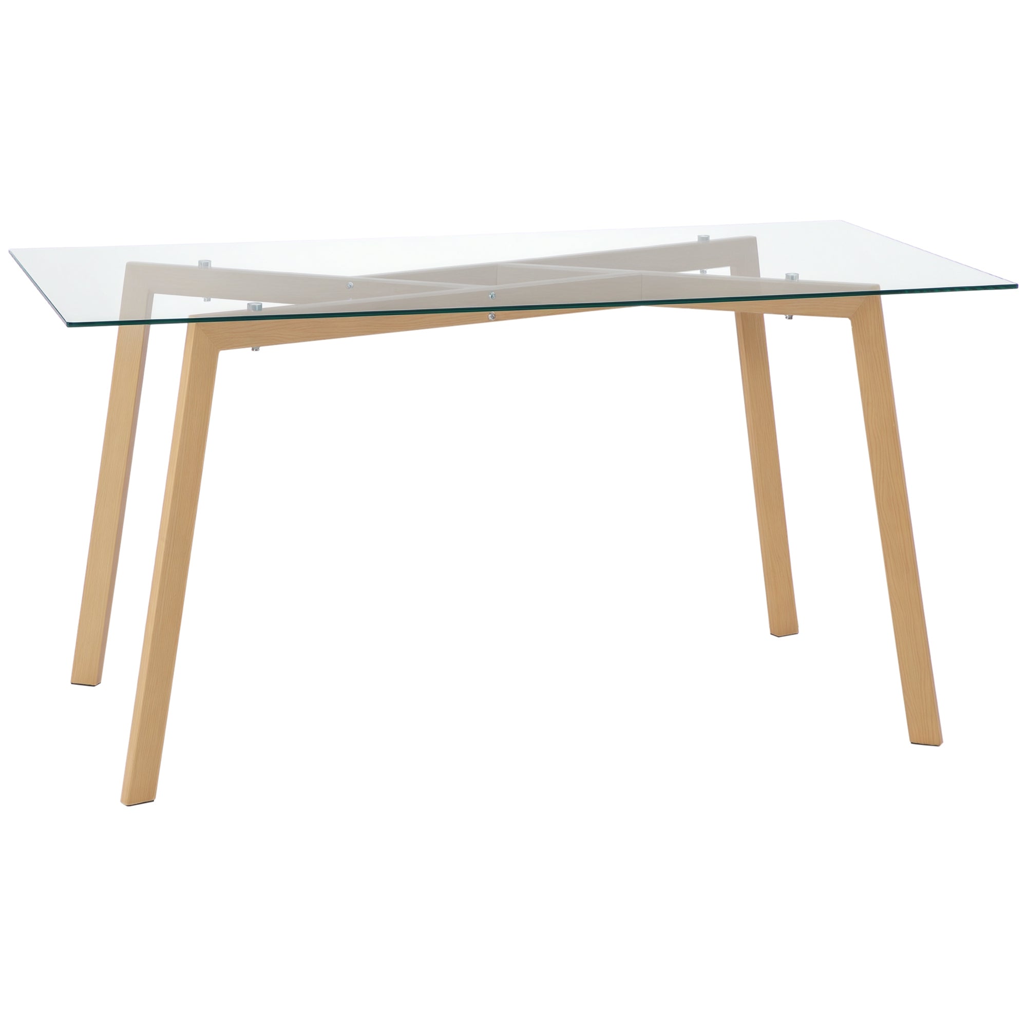 Mesa de Jantar Moderna 150x75x76 cm - Transparente