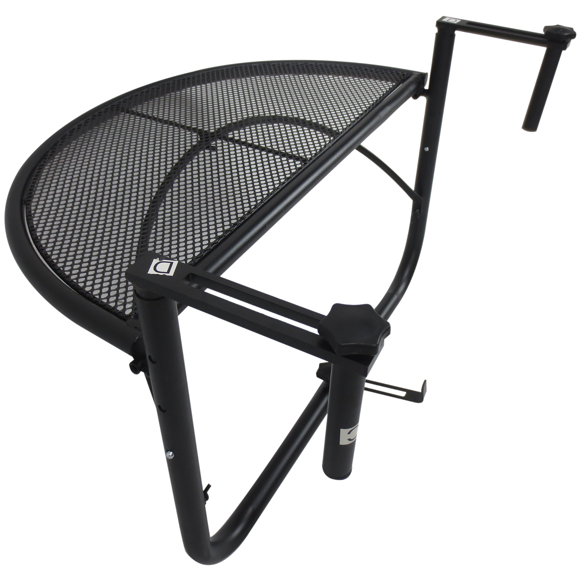 Mesa Suspensa Semicircular 60x45x50 cm - Cor Preto