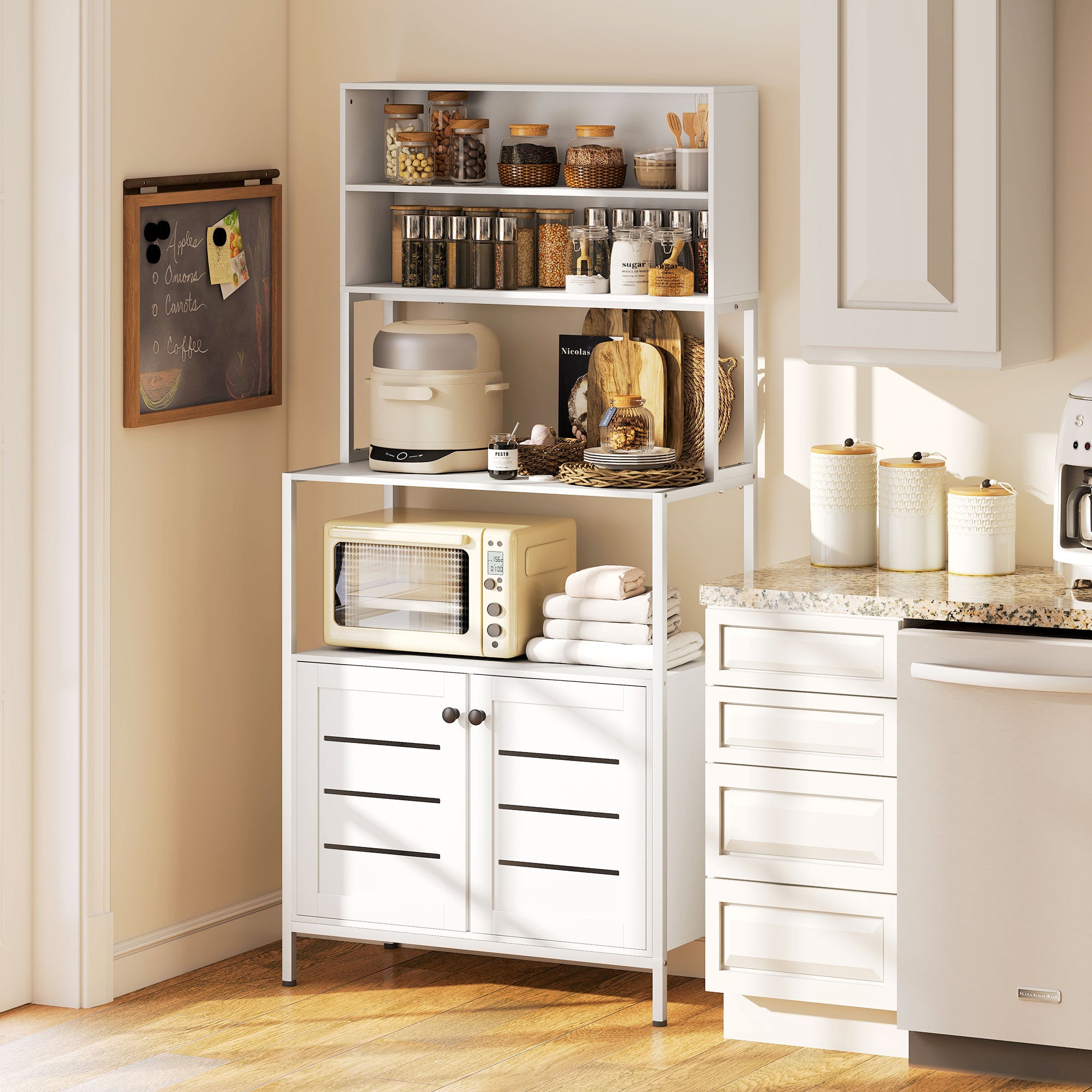 Armário de Cozinha 80x42x171 cm Branco - Organização e Conforto na Cozinha