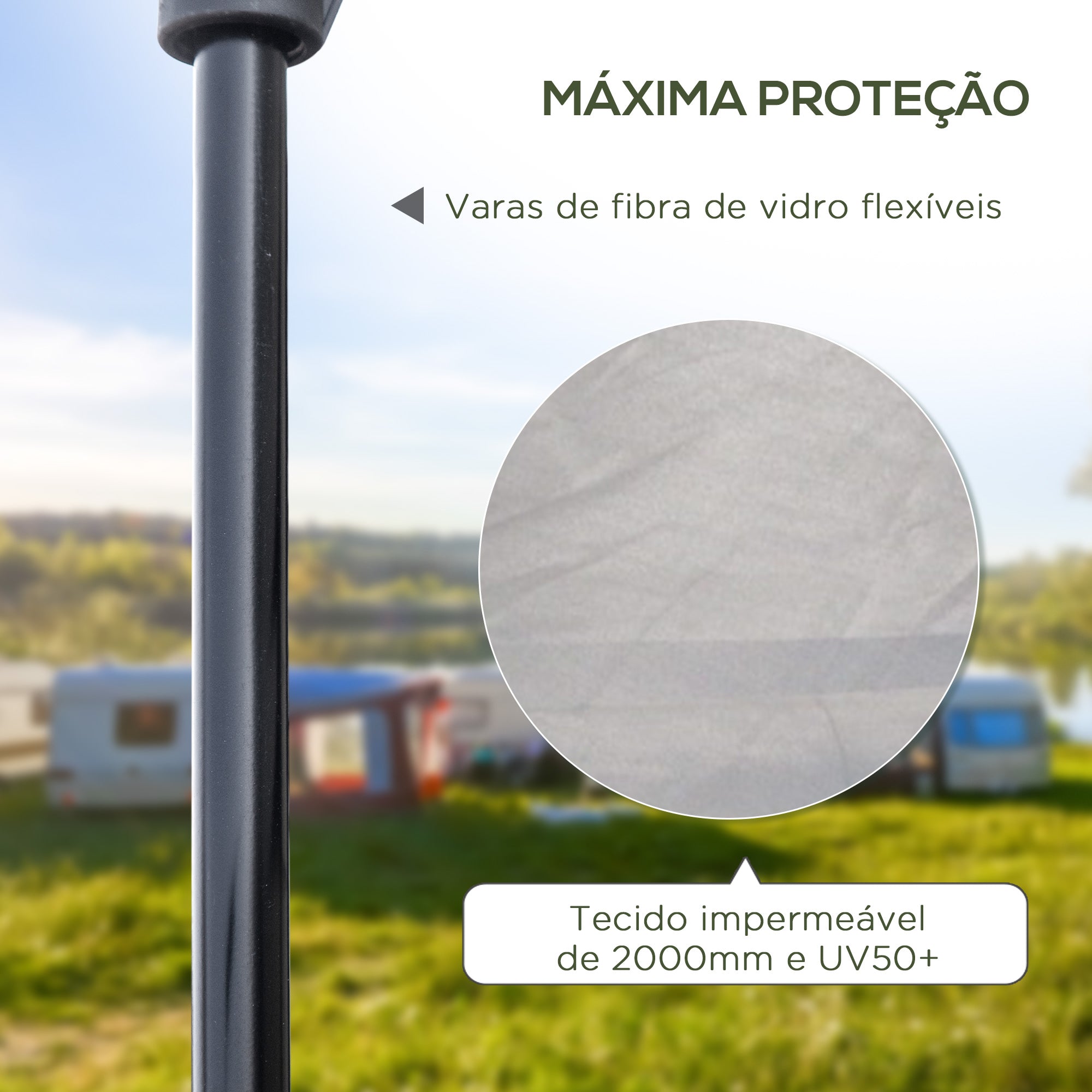 Tenda de Campismo para 2-3 Pessoas Prata 210x210x150 cm