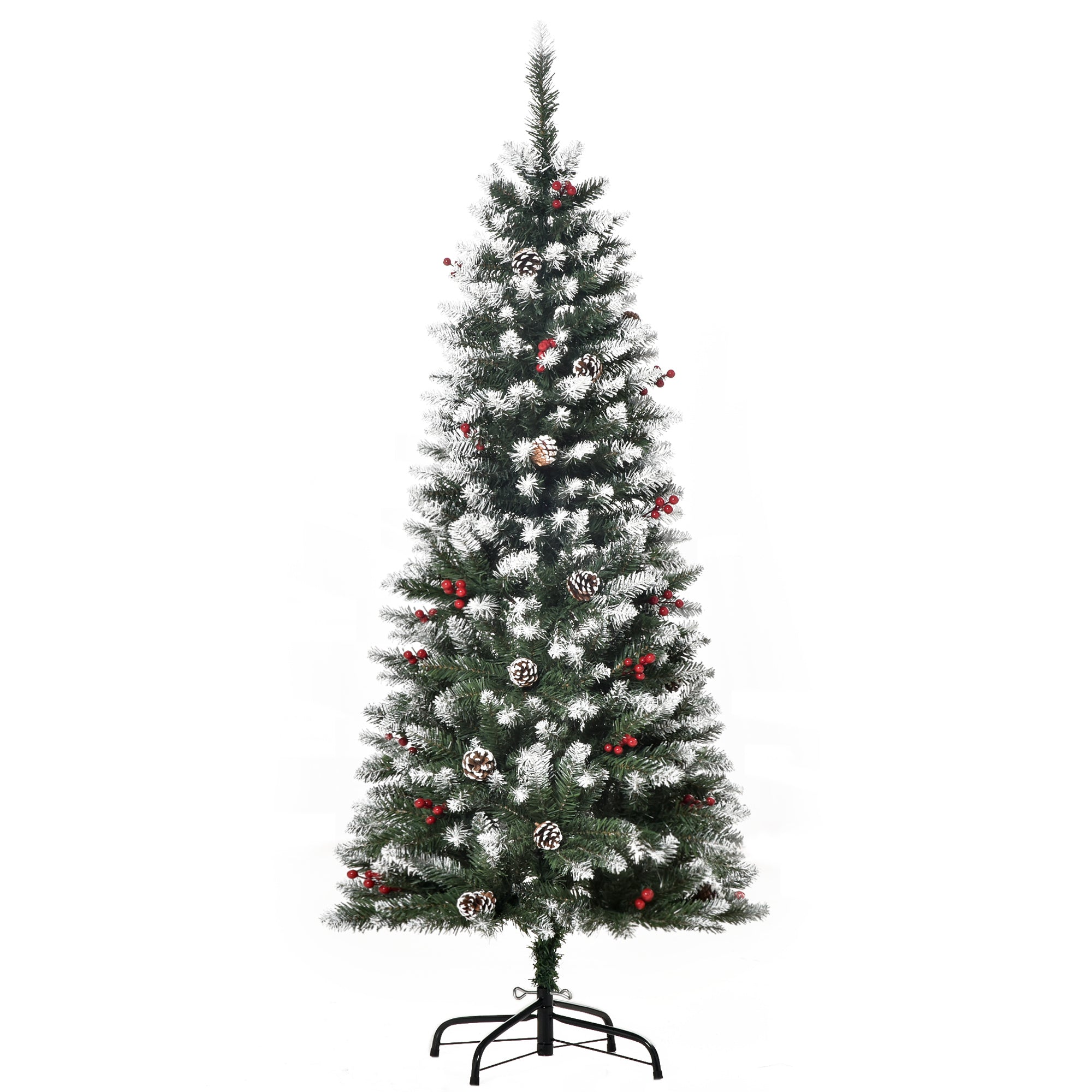 Árvore de Natal Artificial 150cm Verde com 408 Ramos e Decorações