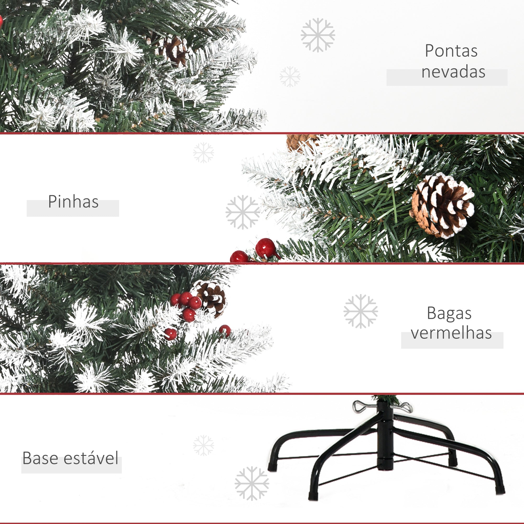 Árvore de Natal Artificial – 150cm – Verde – PVC