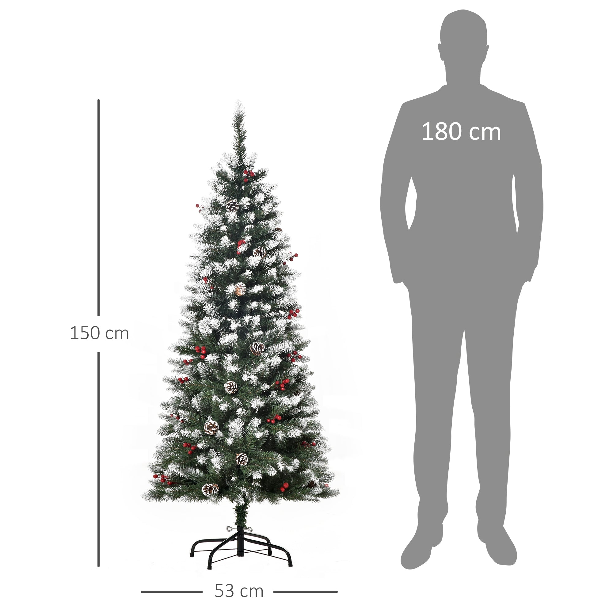 Árvore de Natal Artificial – 150cm – Verde – PVC