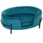 Sofá-cama para Pequenos Animais de Estimação - Teal 64x40x24 cm