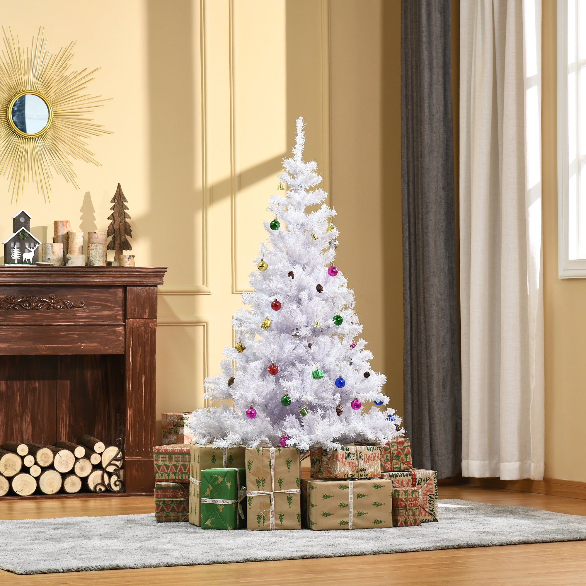 Árvore de Natal Artificial 150cm Branco - Φ85x150 cm
