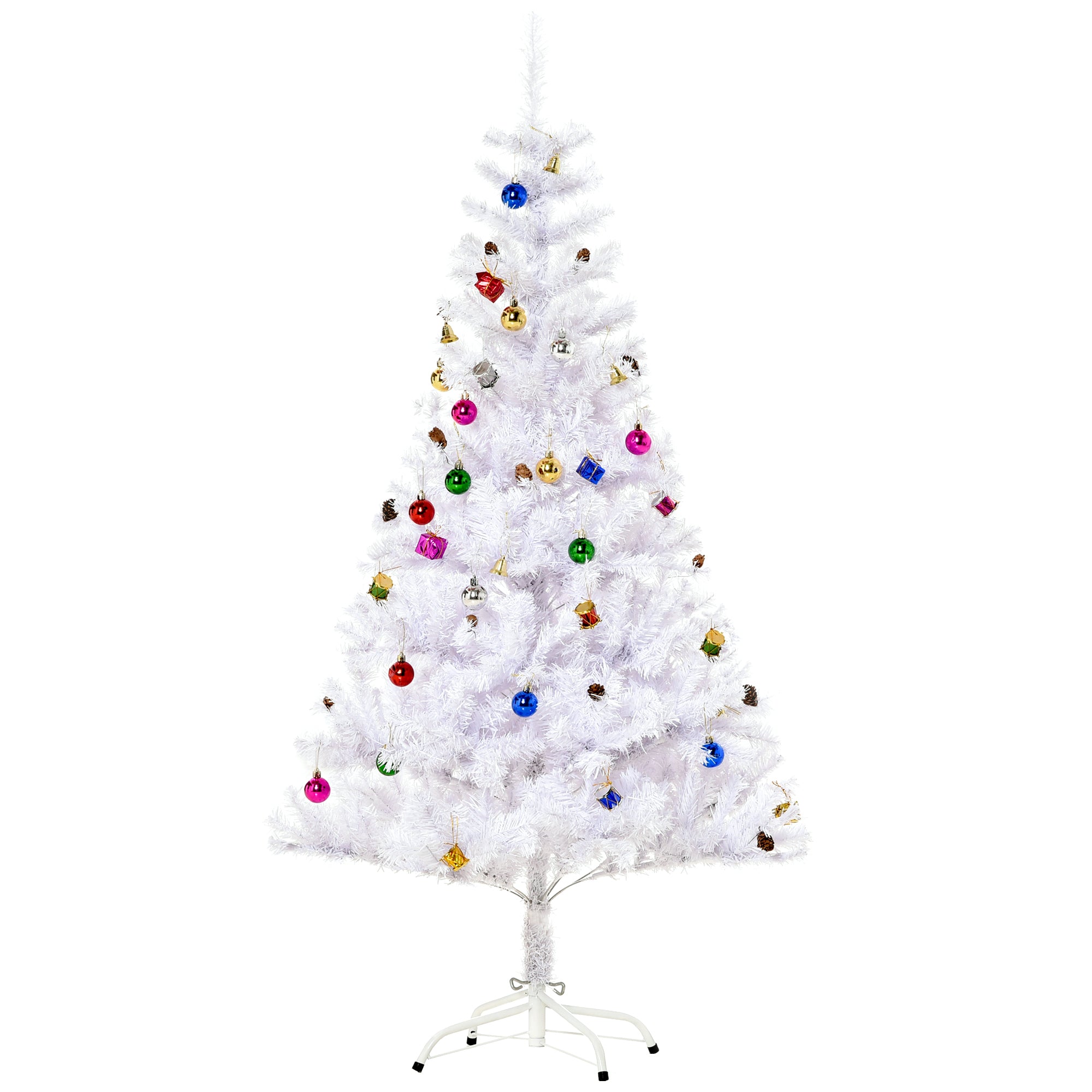 Árvore de Natal Artificial 150cm Branco - Φ85x150 cm