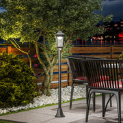 Candeeiro Solar para Exterior Ø15x127 cm Preto