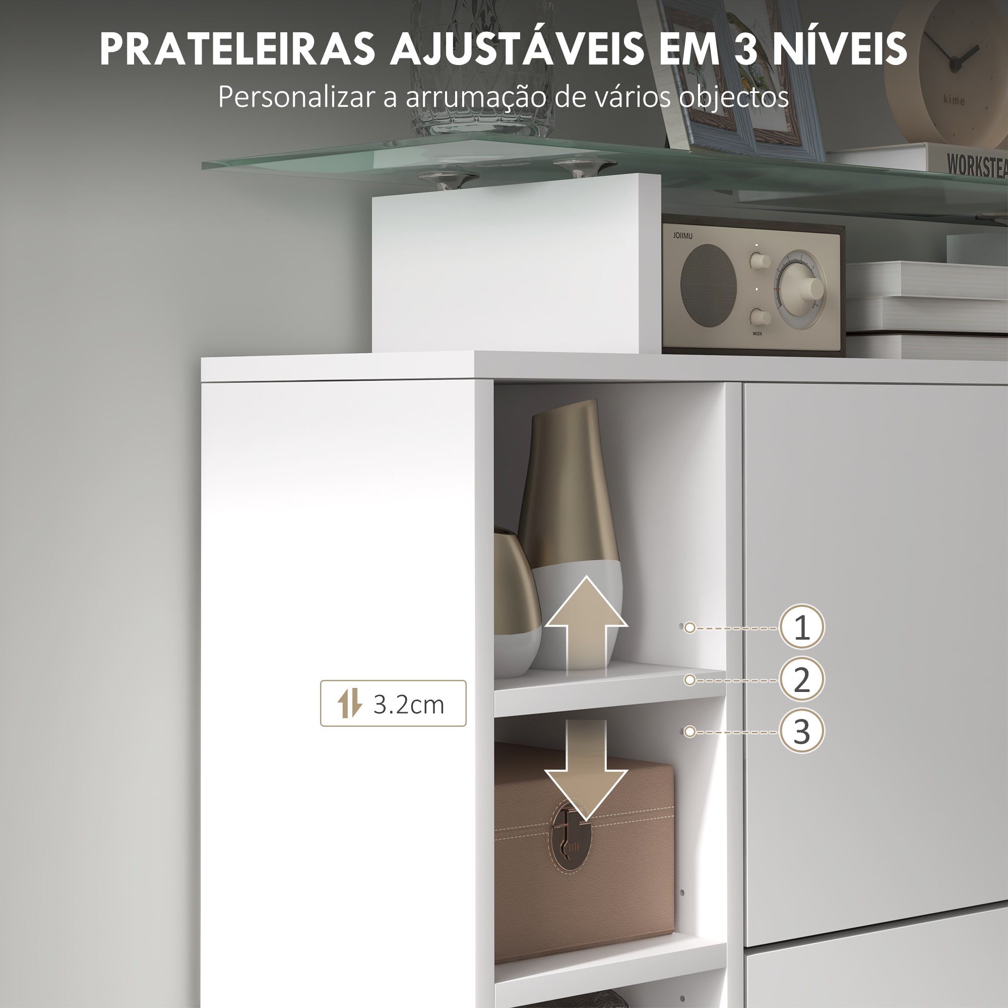 Sapateiro Estreito – 89x25x92 cm – Branco – Melamina
