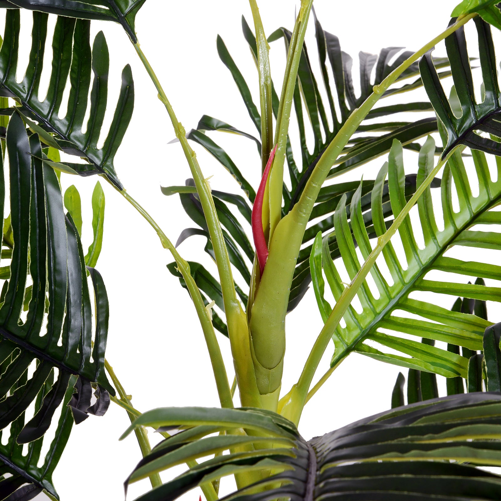 Planta Palmeira Artificial 150cm Verde Realista com Vaso Ø18x15 cm