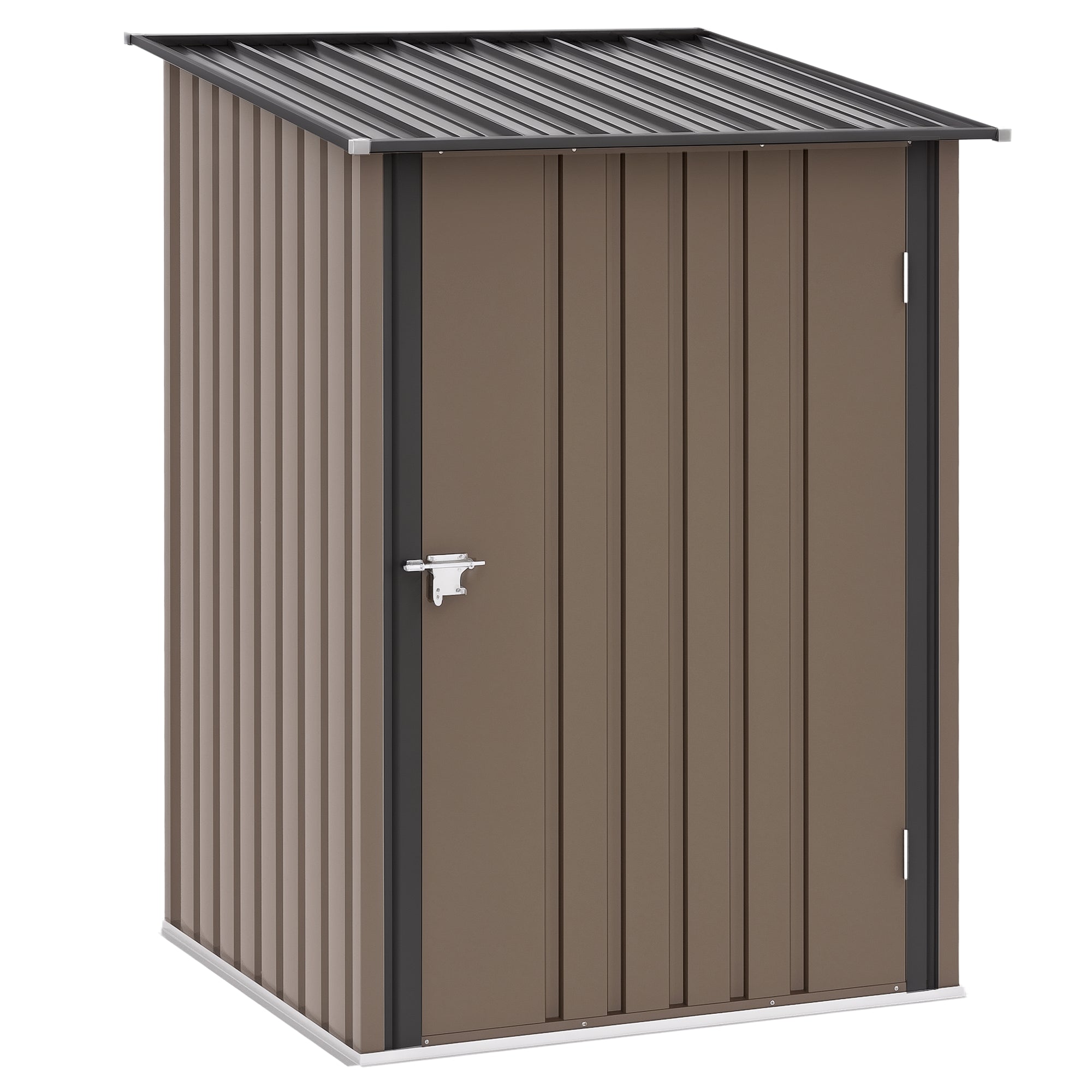 Abrigo de Jardim Marrom 100x103x160 cm - Galpão de Aço Galvanizado