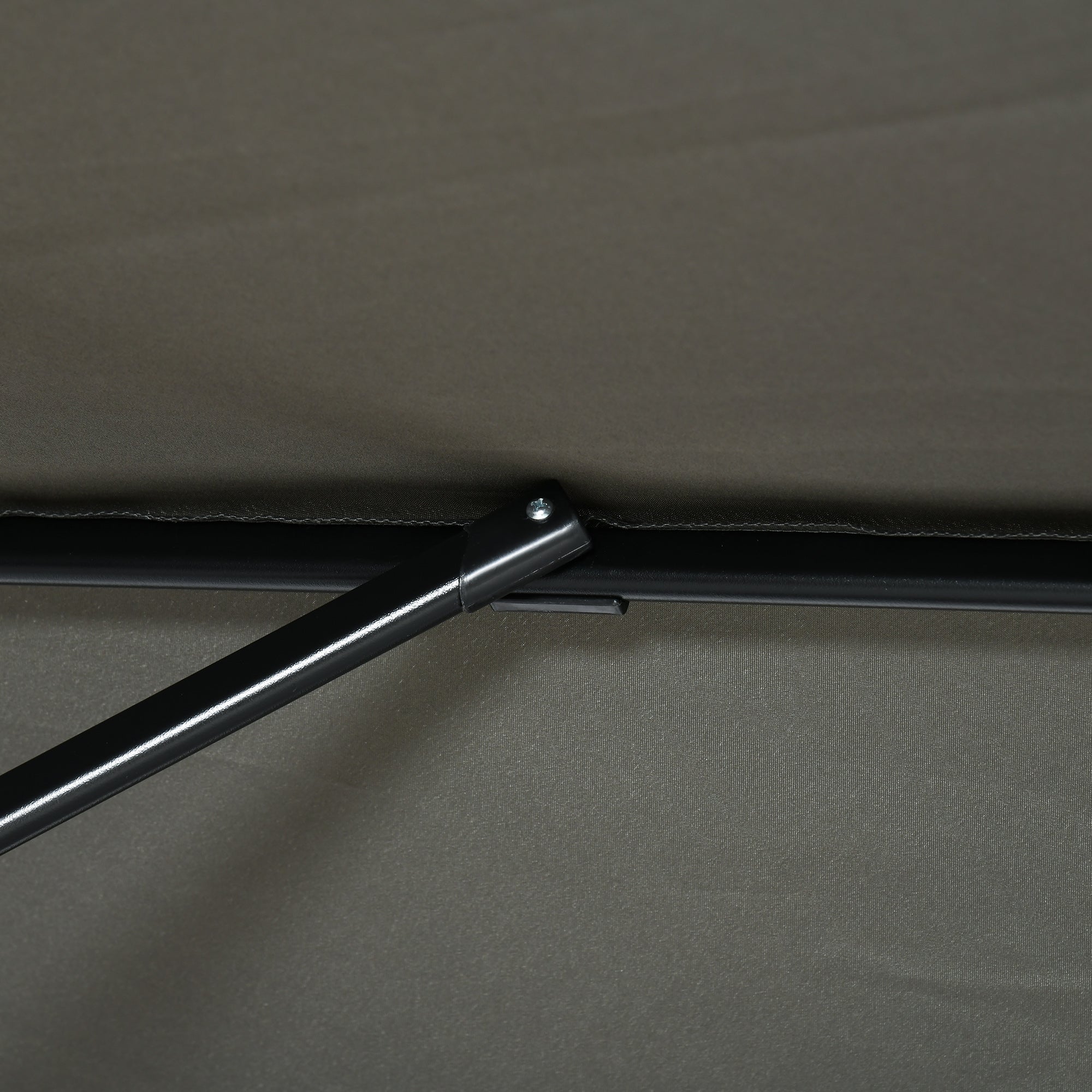 Chapéu de Sol de Jardim – 245x245x245 cm – Cinzento – Alumínio e Poliéster