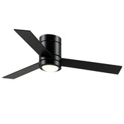 Ventoinha de Teto Ø112x25cm Preto com Luz LED e Controle Remoto