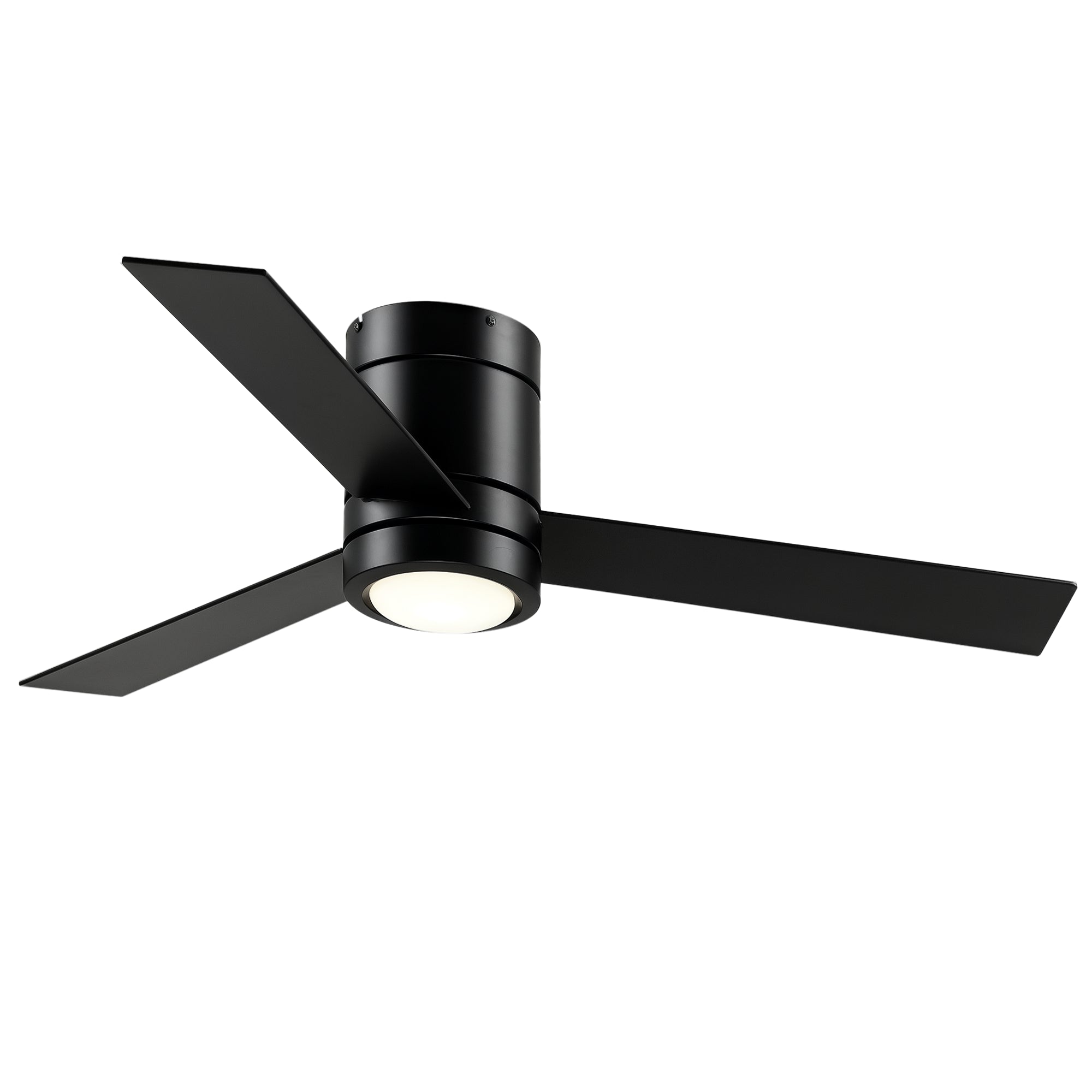 Ventoinha de Teto Ø112x25cm Preto com Luz LED e Controle Remoto