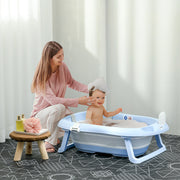 Banheira para Bebé Recém Nascido – 83x48x23,5 cm – Azul Claro – PP+TPE