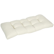 Almofada para Bancos de 2 Lugares 110x48x8cm - Creme Branco