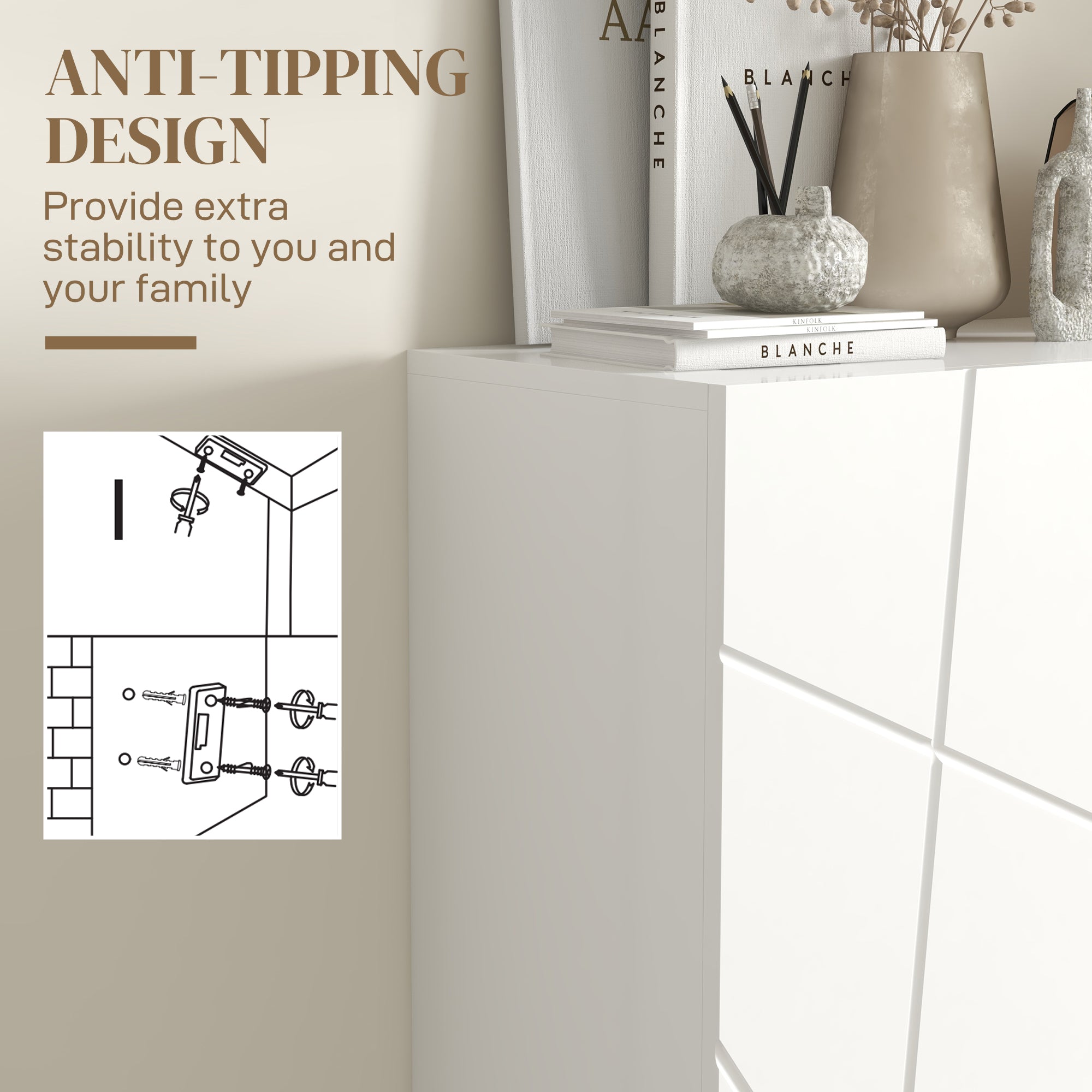 Sapateira de Entrada com Prateleiras Ajustáveis em Branco 72x31.5x95 cm